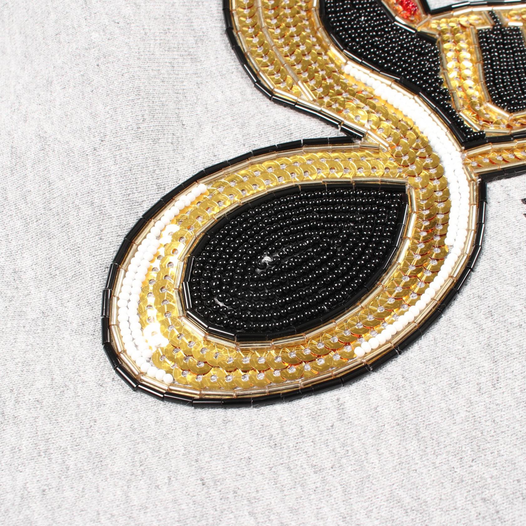 シュプリーム SEQUIN VIPER HOODED コットンパーカー