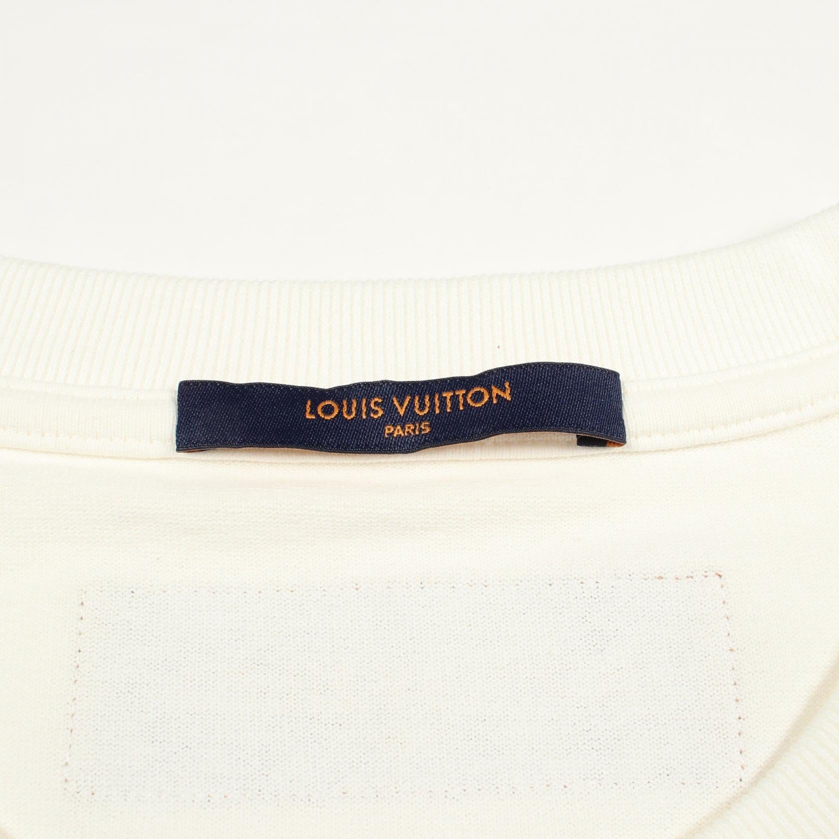 ルイヴィトン フラワータペストリープリント コットン 半袖Tシャツ