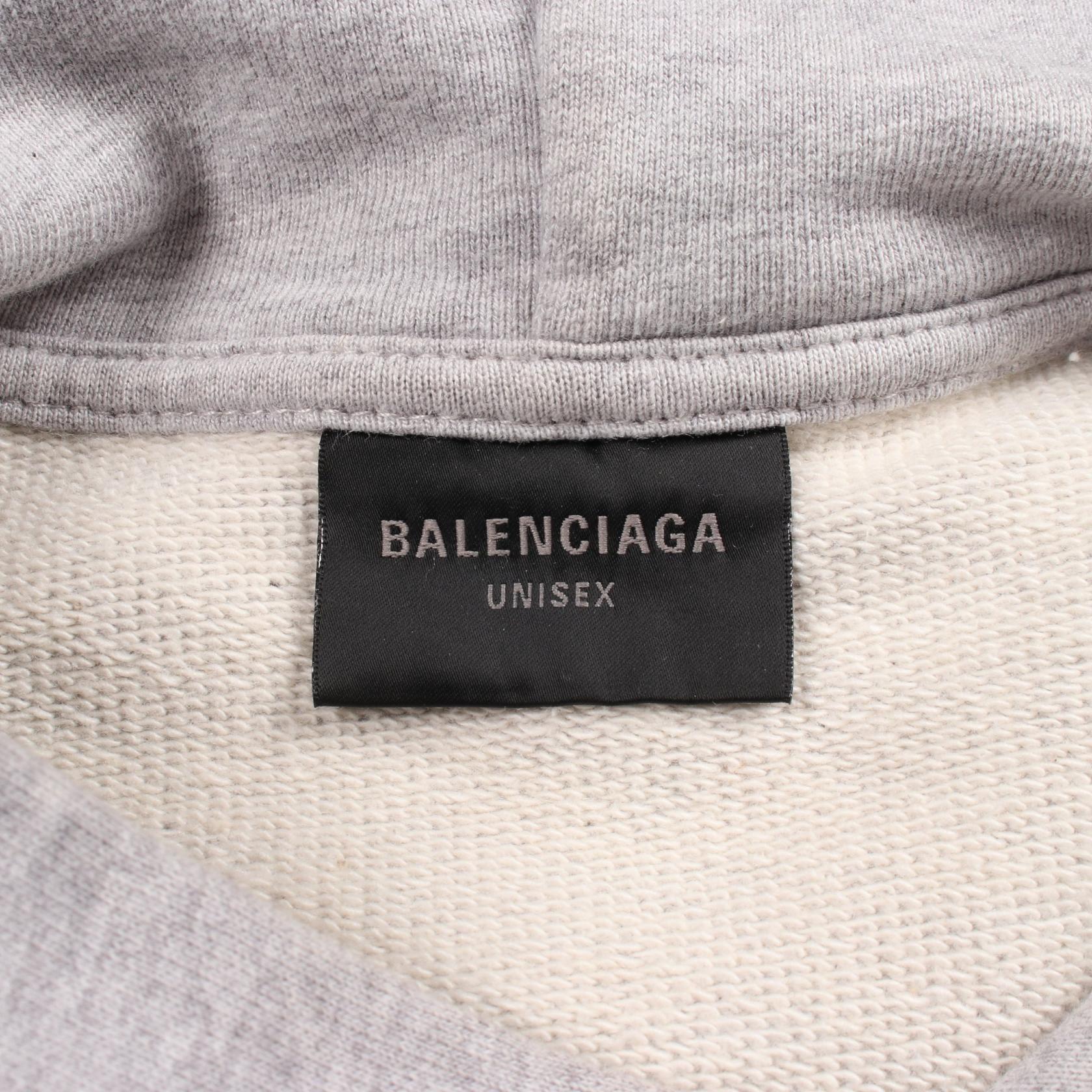 バレンシアガ ROUND HOODIE コットンパーカー