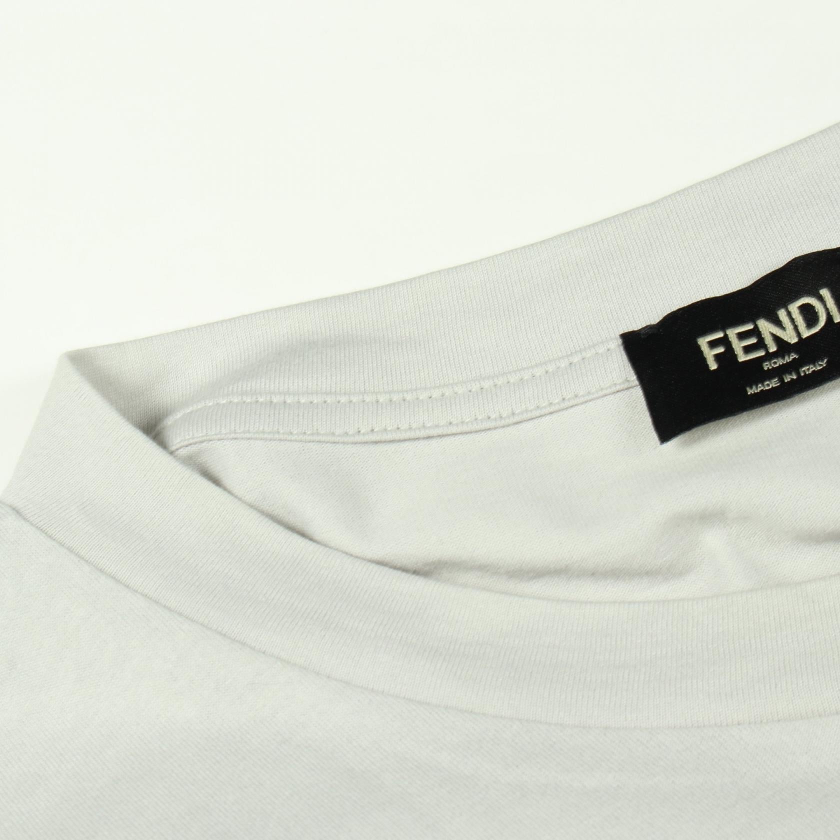 フェンディ FFズッカ コットン 半袖Tシャツ
