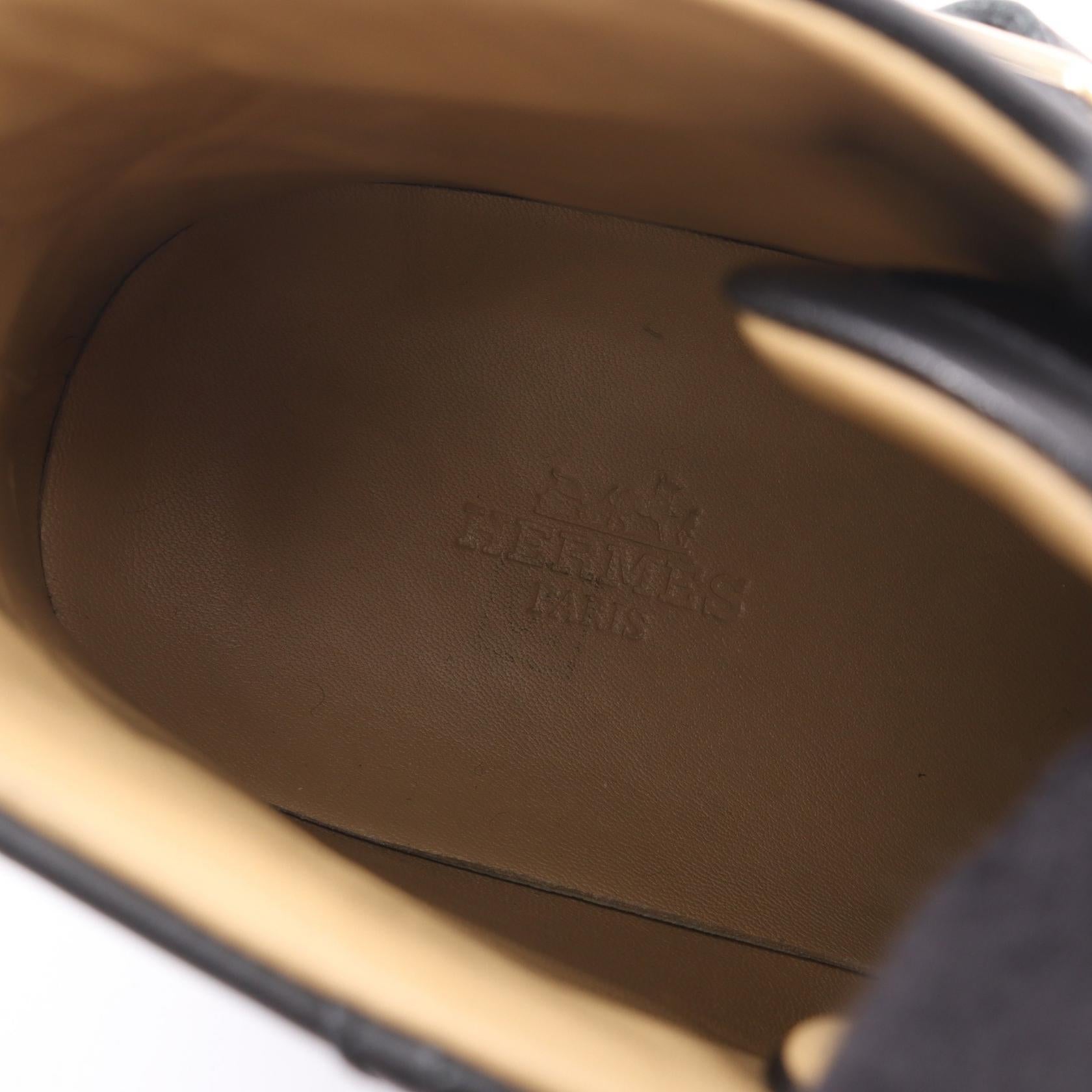 エルメス レノックスコリエドシアン レザー スニーカー