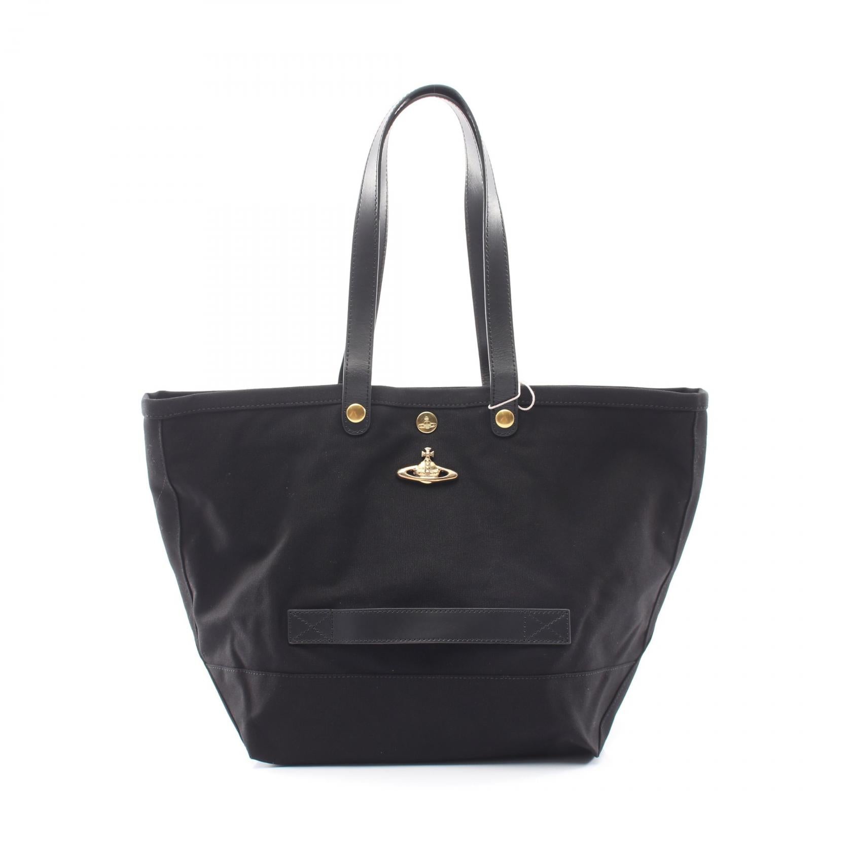 ヴィヴィアンウエストウッド UTILITY SMALL SHOPPER キャンバス レザー トートバッグ