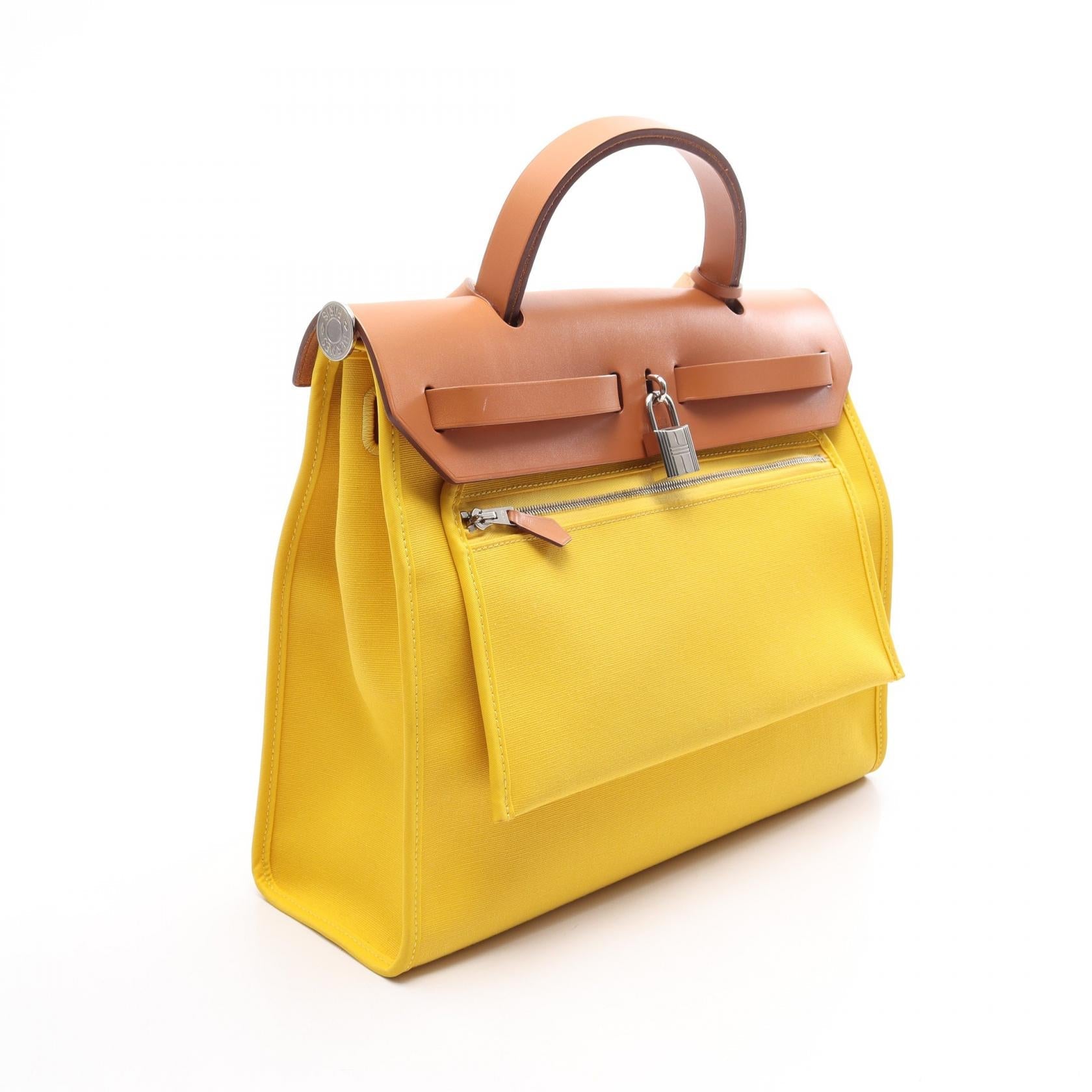 エルメス エールバッグジップPM トワルオフィシエ ヴァッシュハンター 2WAYハンドバッグ