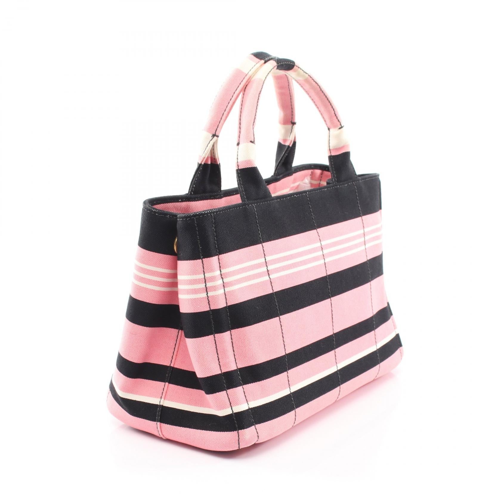 プラダ CANAPA RIGHE キャンバストートバッグ