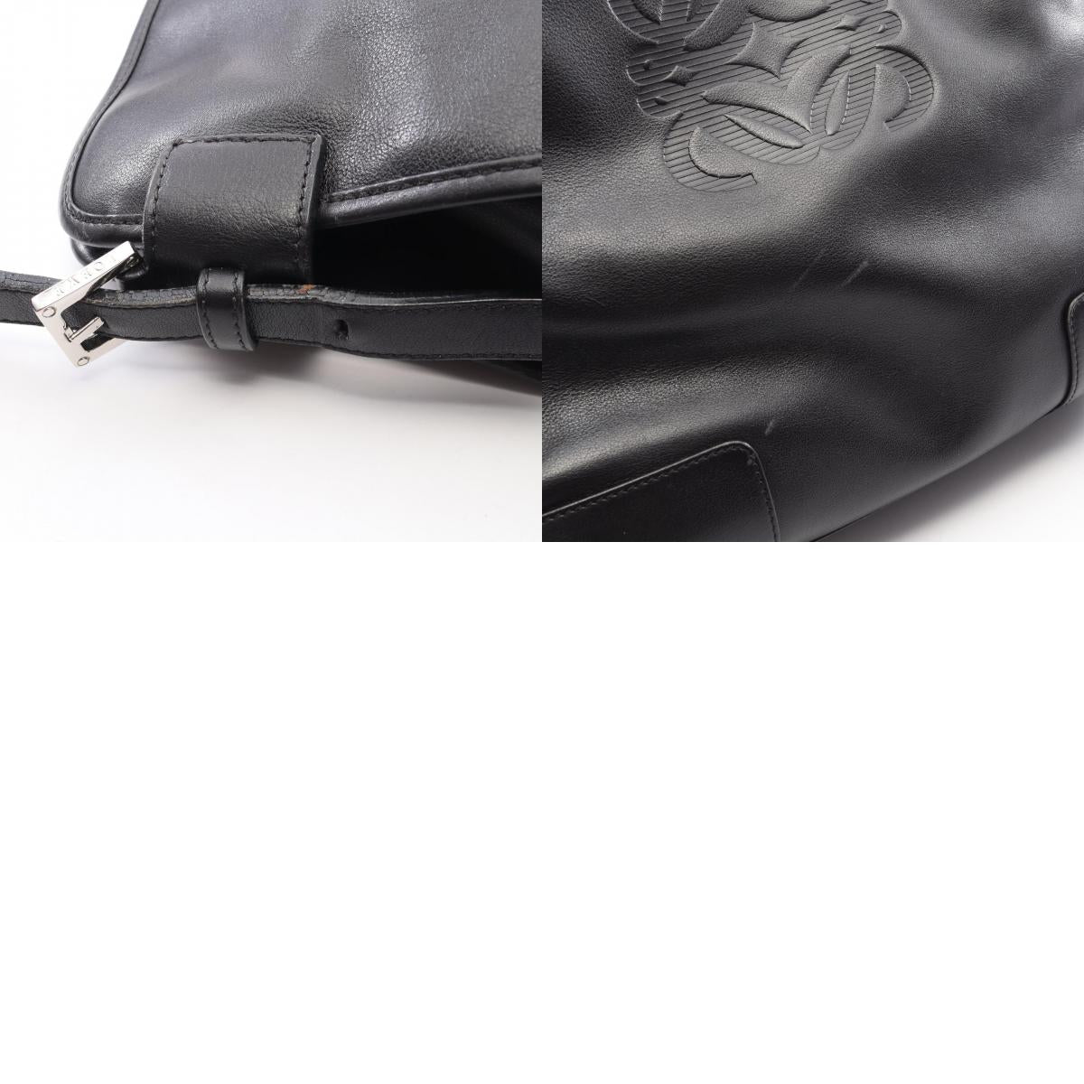 ロエベ アナグラム レザーショルダーバッグ