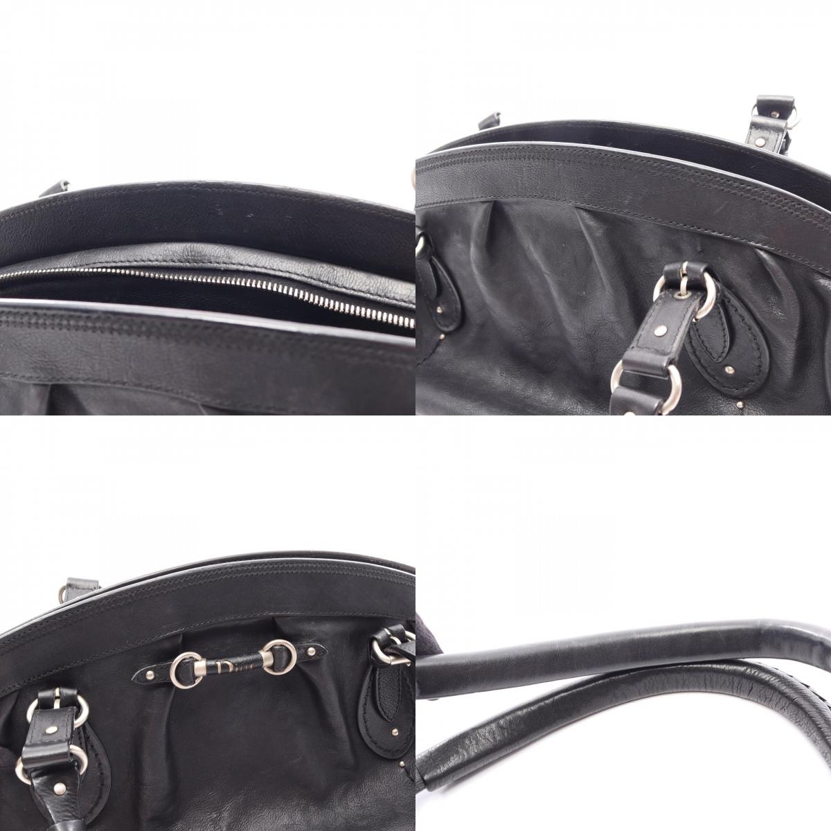 ディオール My Dior Frame レザー ハンドバッグ