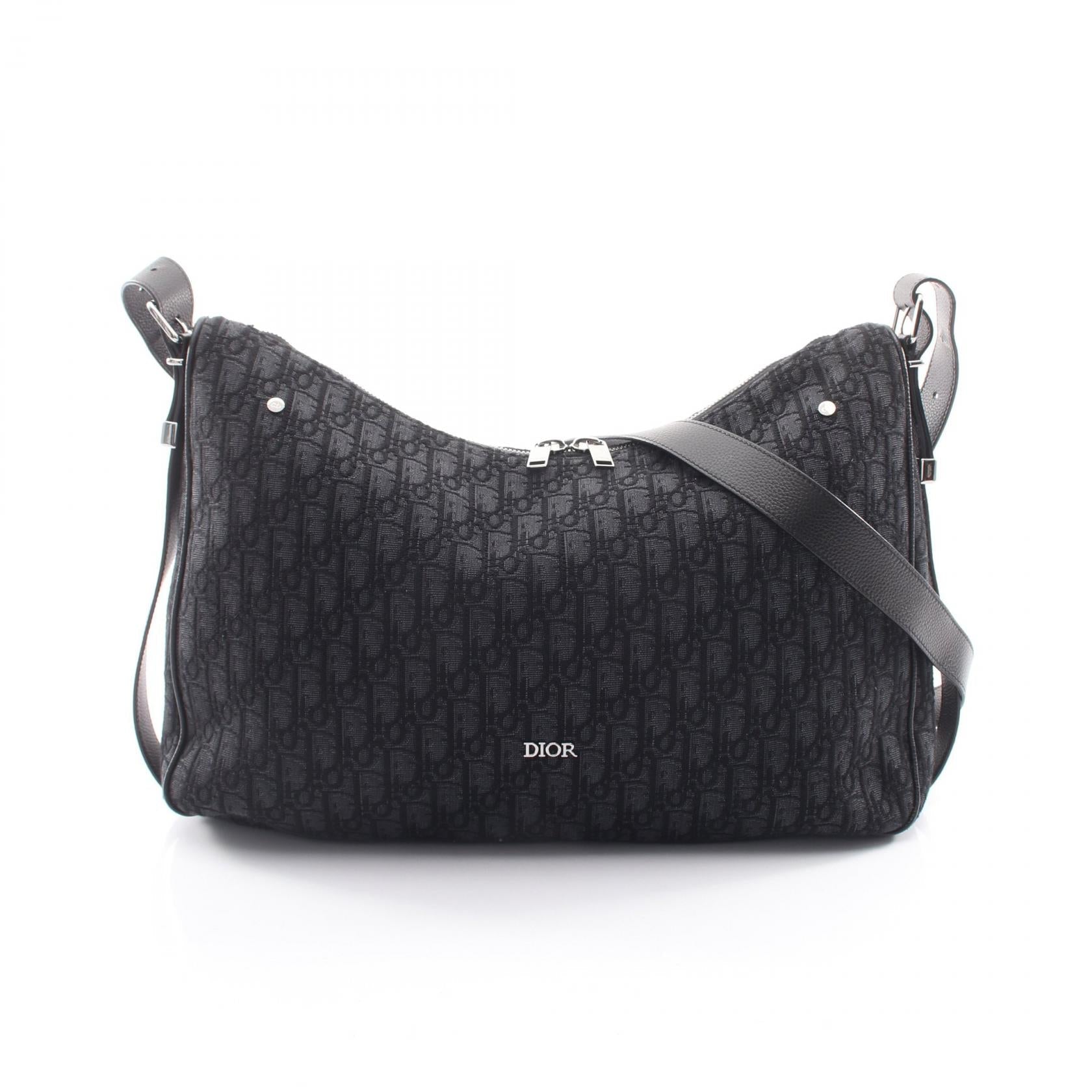 ディオール Dior Slider キャンバス レザー ショルダーバッグ