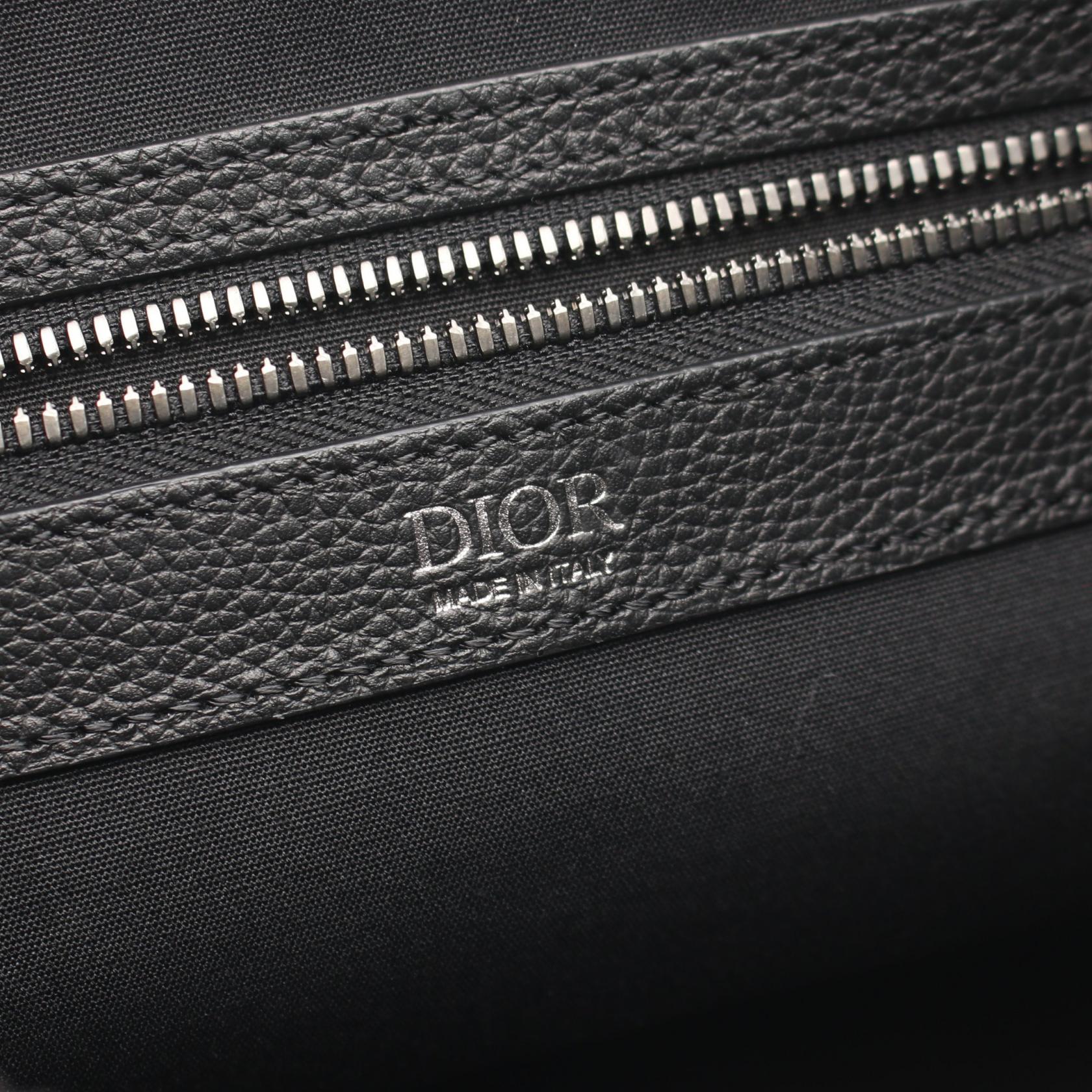 ディオール Dior Slider キャンバス レザー ショルダーバッグ