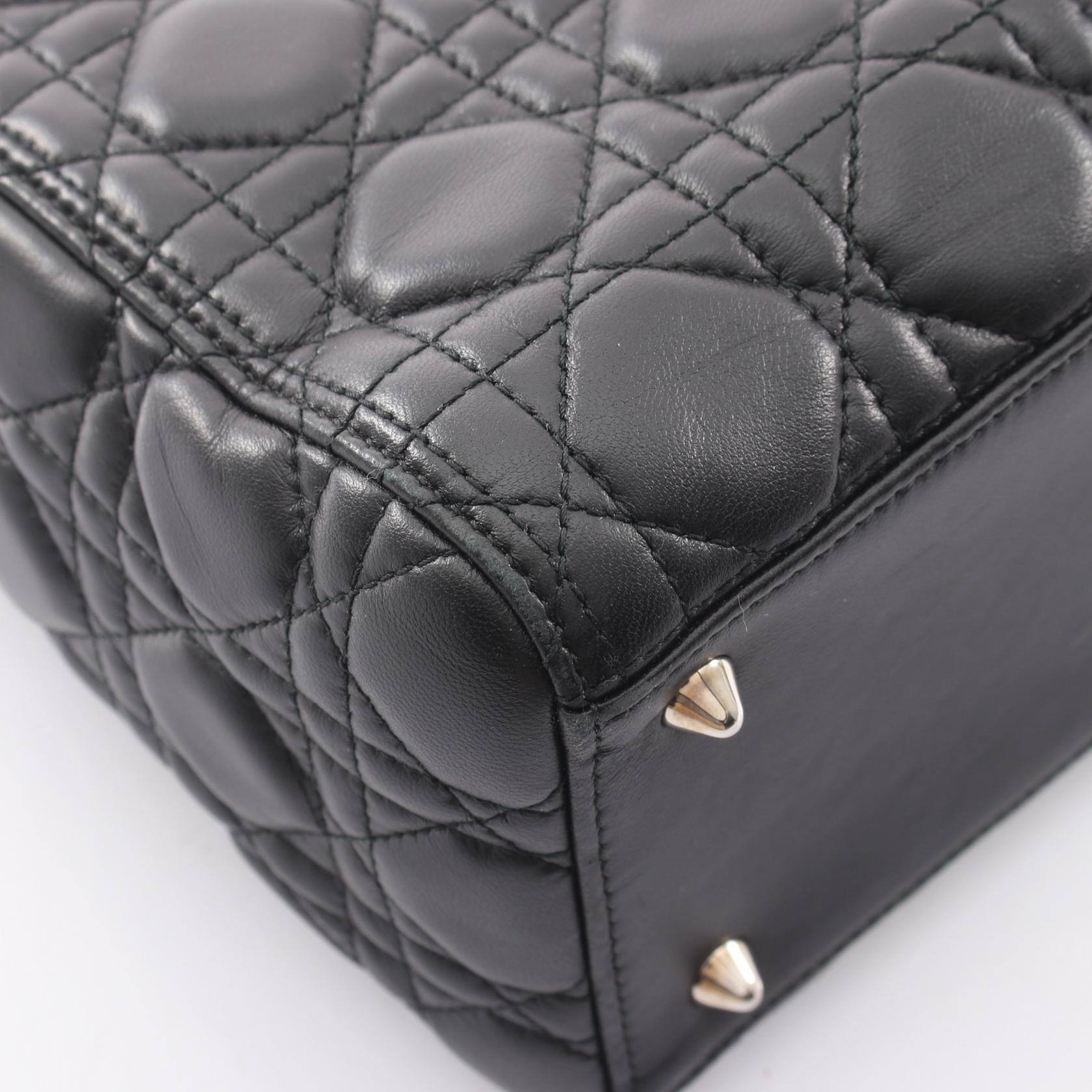ディオール LADY DIOR レザー2wayハンドバッグ