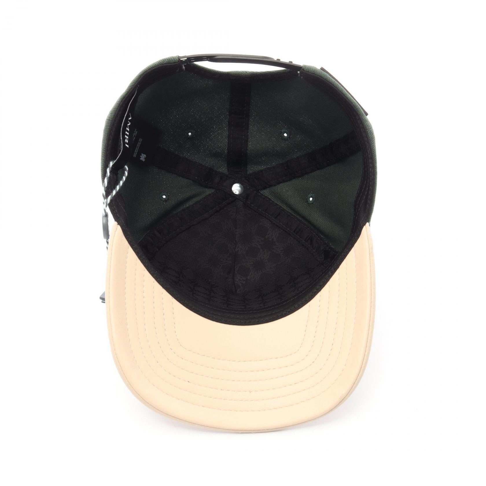 アミリ TWO TONE HAT レザー コットン帽子