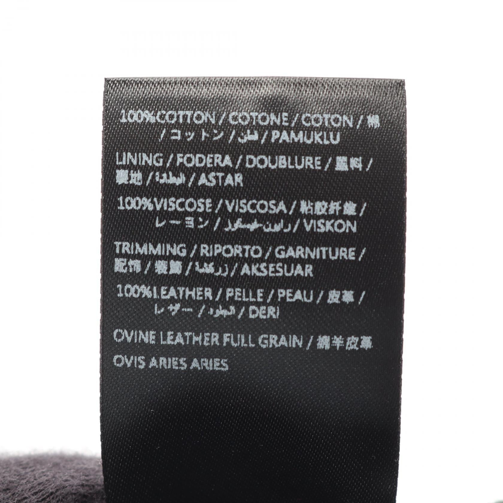 アミリ TWO TONE HAT レザ―コットン帽子