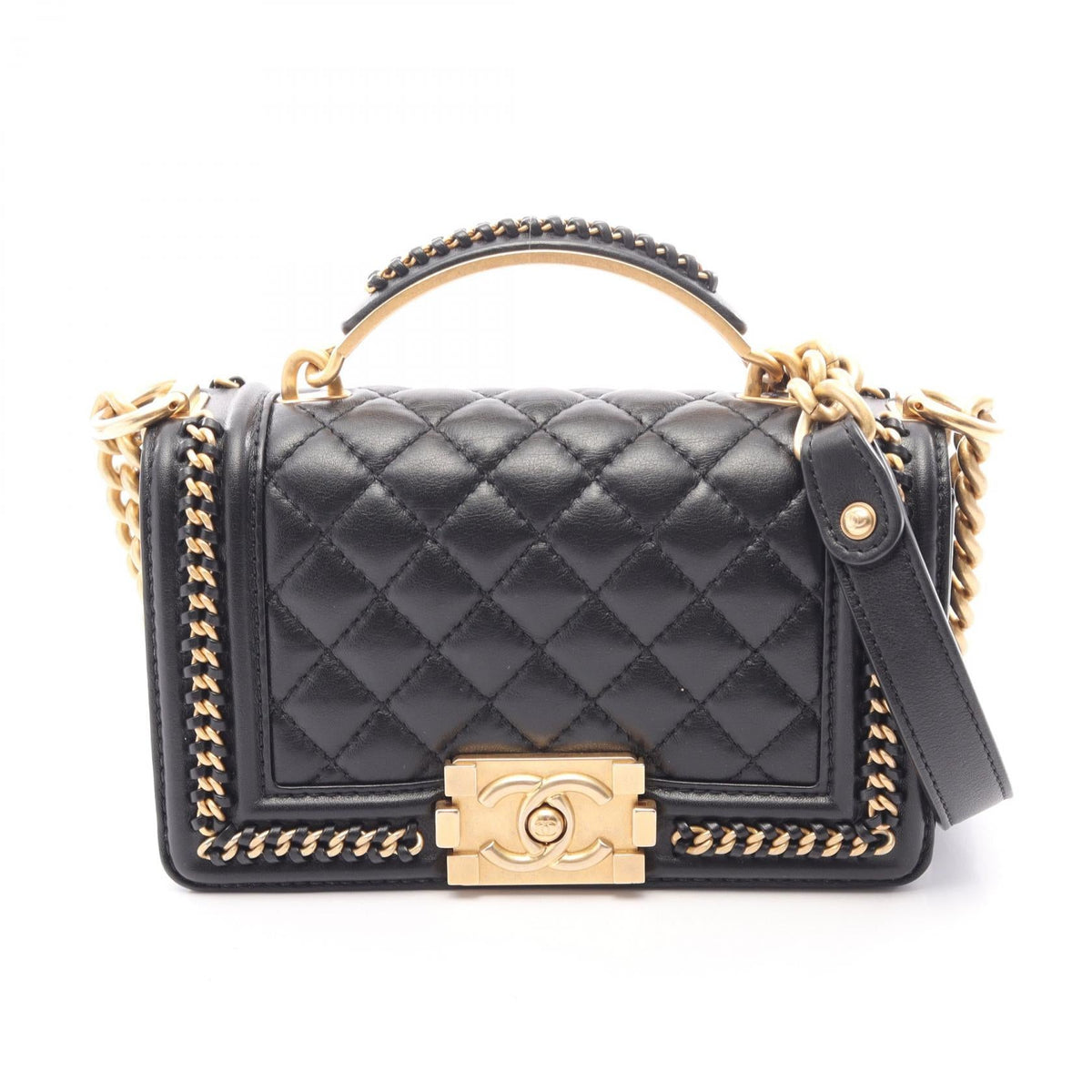 シャネル ボーイシャネル レザー2WAYショルダーバッグ