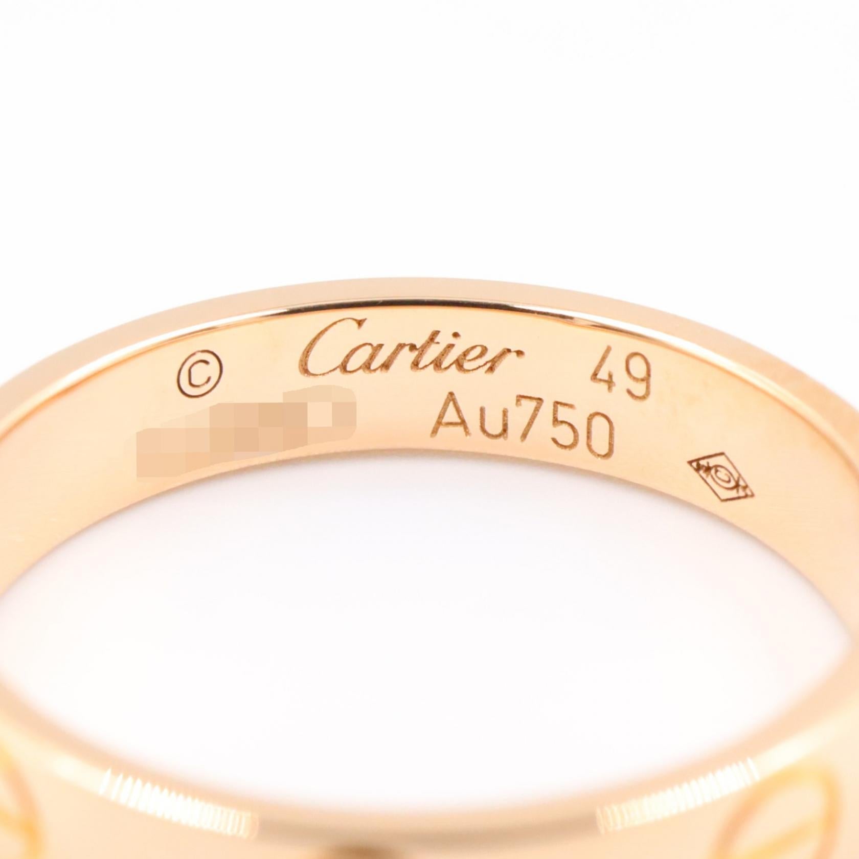 カルティエ ミニラブリング Au750 リング 49号