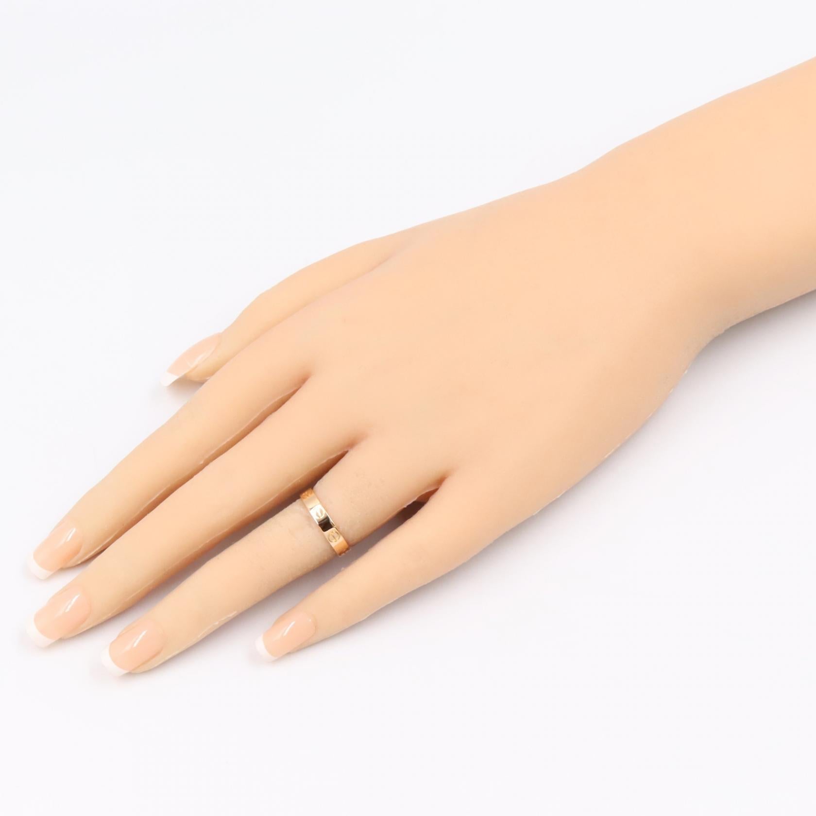 カルティエ ミニラブリング Au750 リング 49号