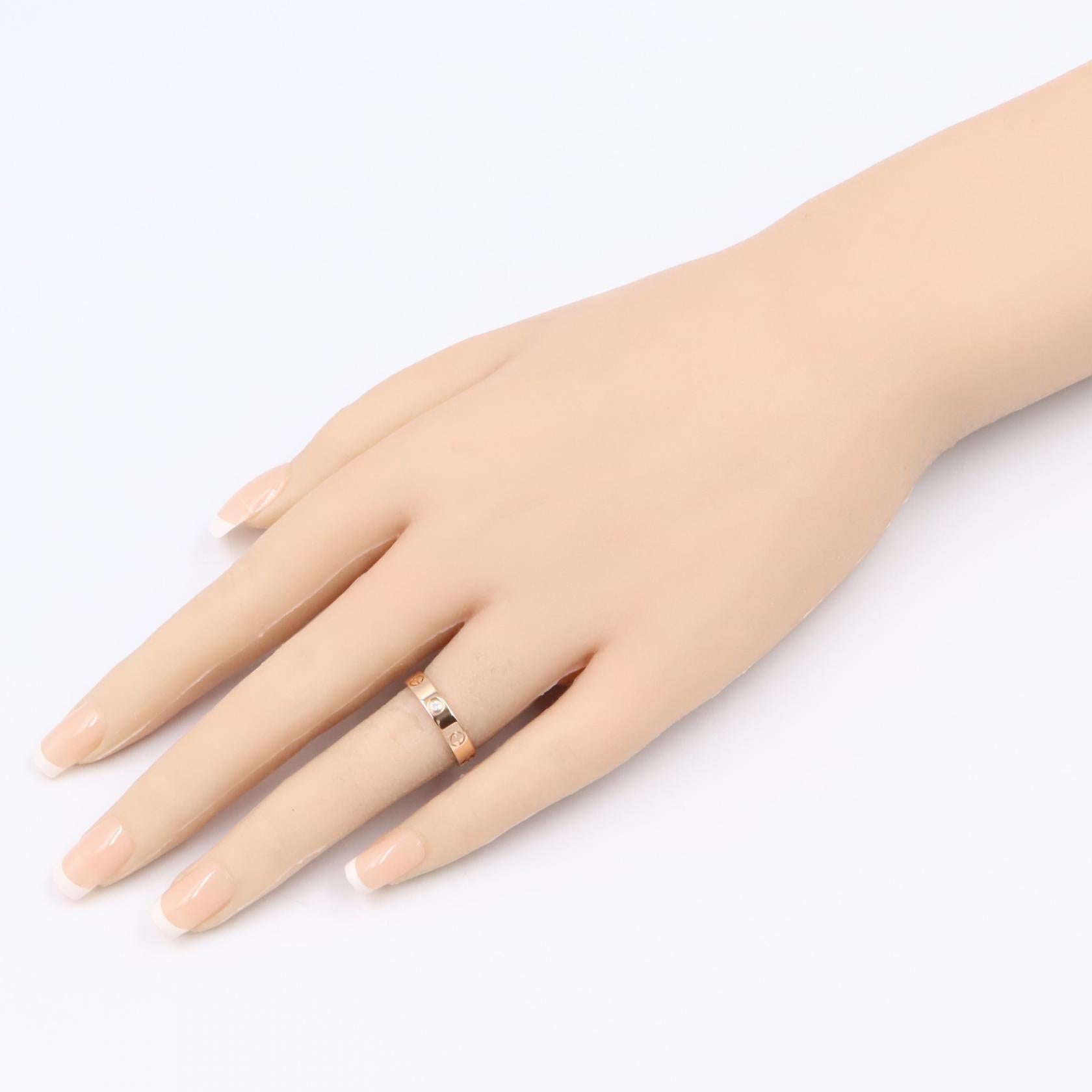 カルティエ ミニラブリング Au750 リング 9.5号