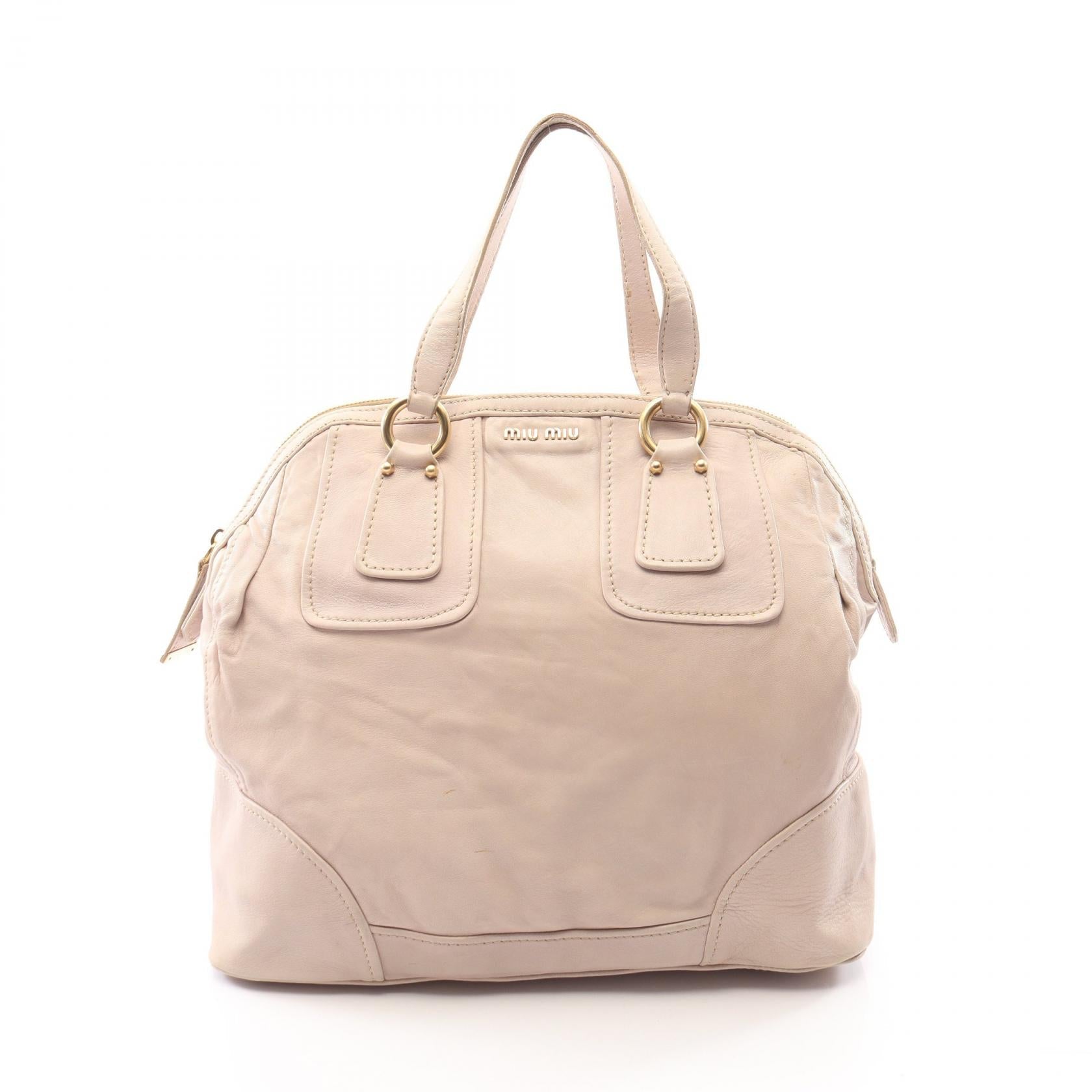 ミュウミュウ レザーボストンバッグ