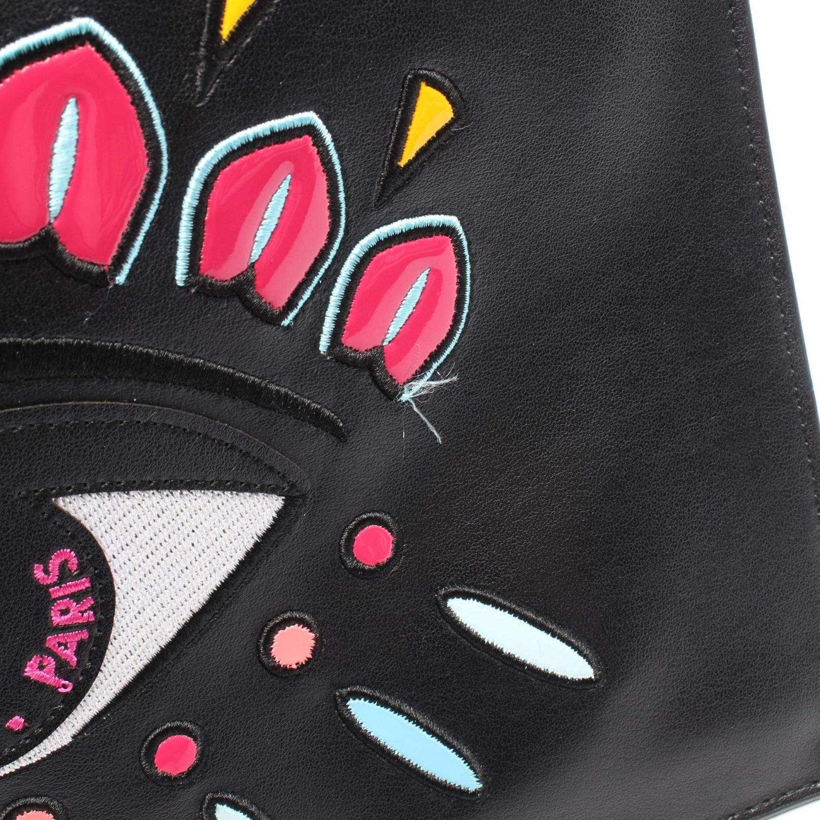 ケンゾー Eye エナメルクラッチバッグ