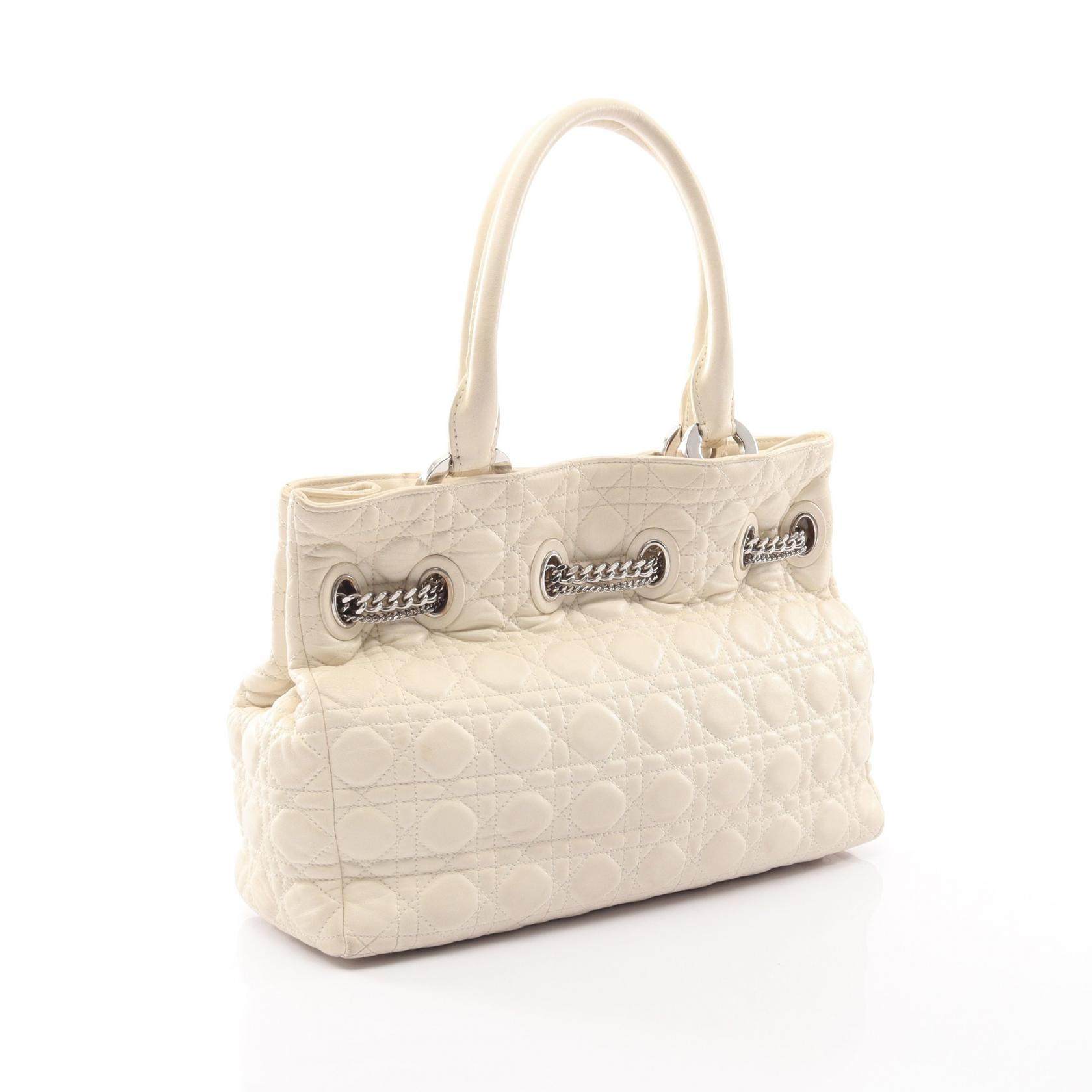 ディオール LADY DIOR レザー トートバッグ
