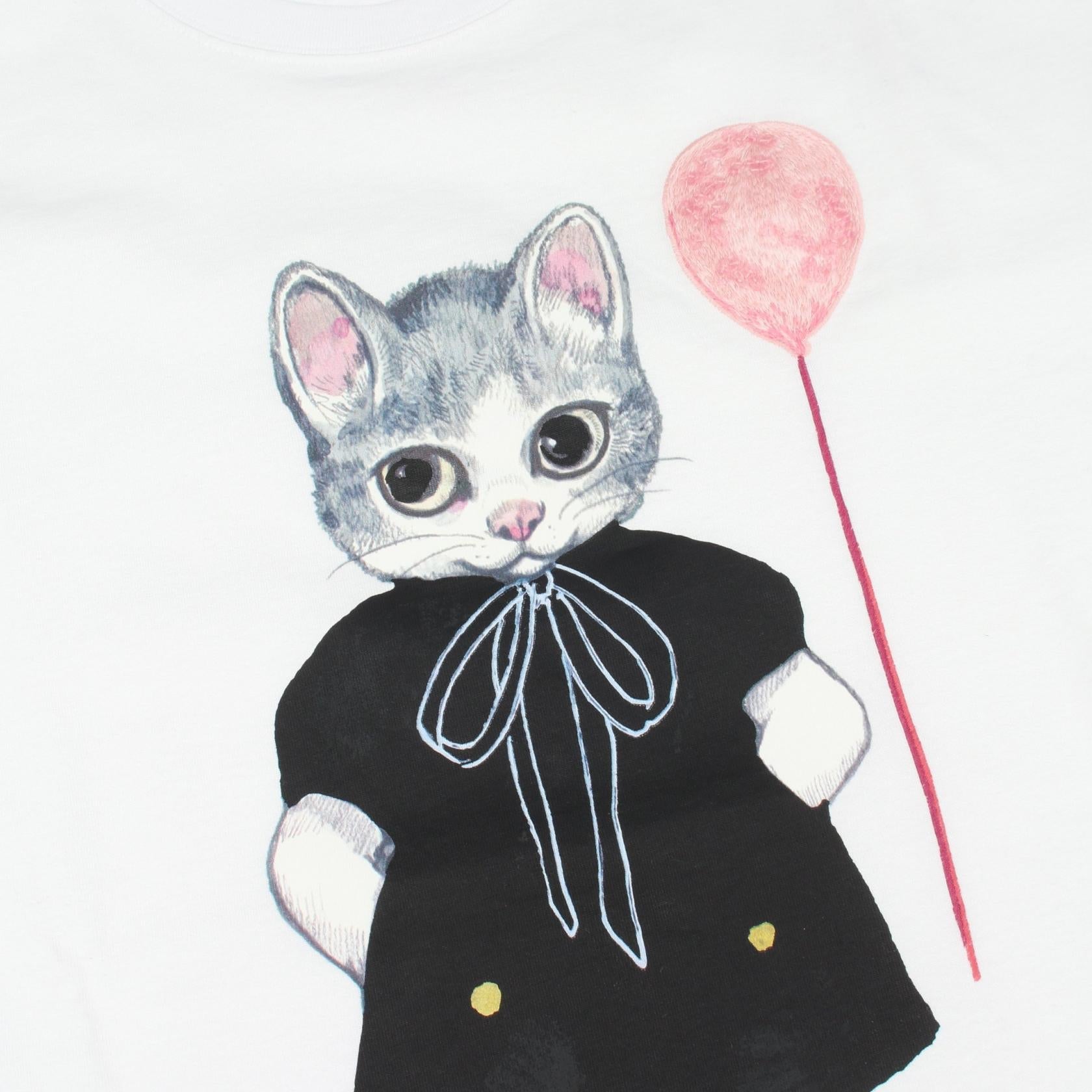 グッチ 猫 コットン 半袖Tシャツ 日本限定