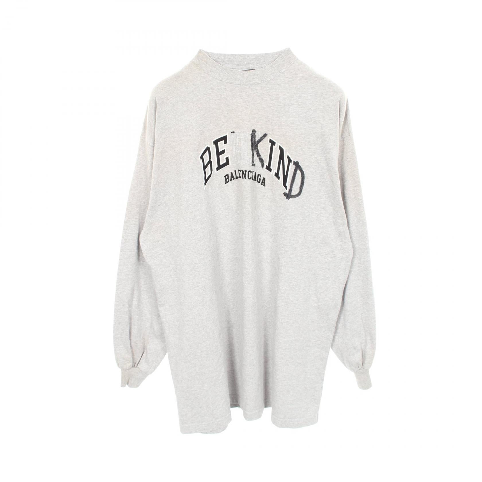 バレンシアガ Be Kind Tee コットン長袖トップス