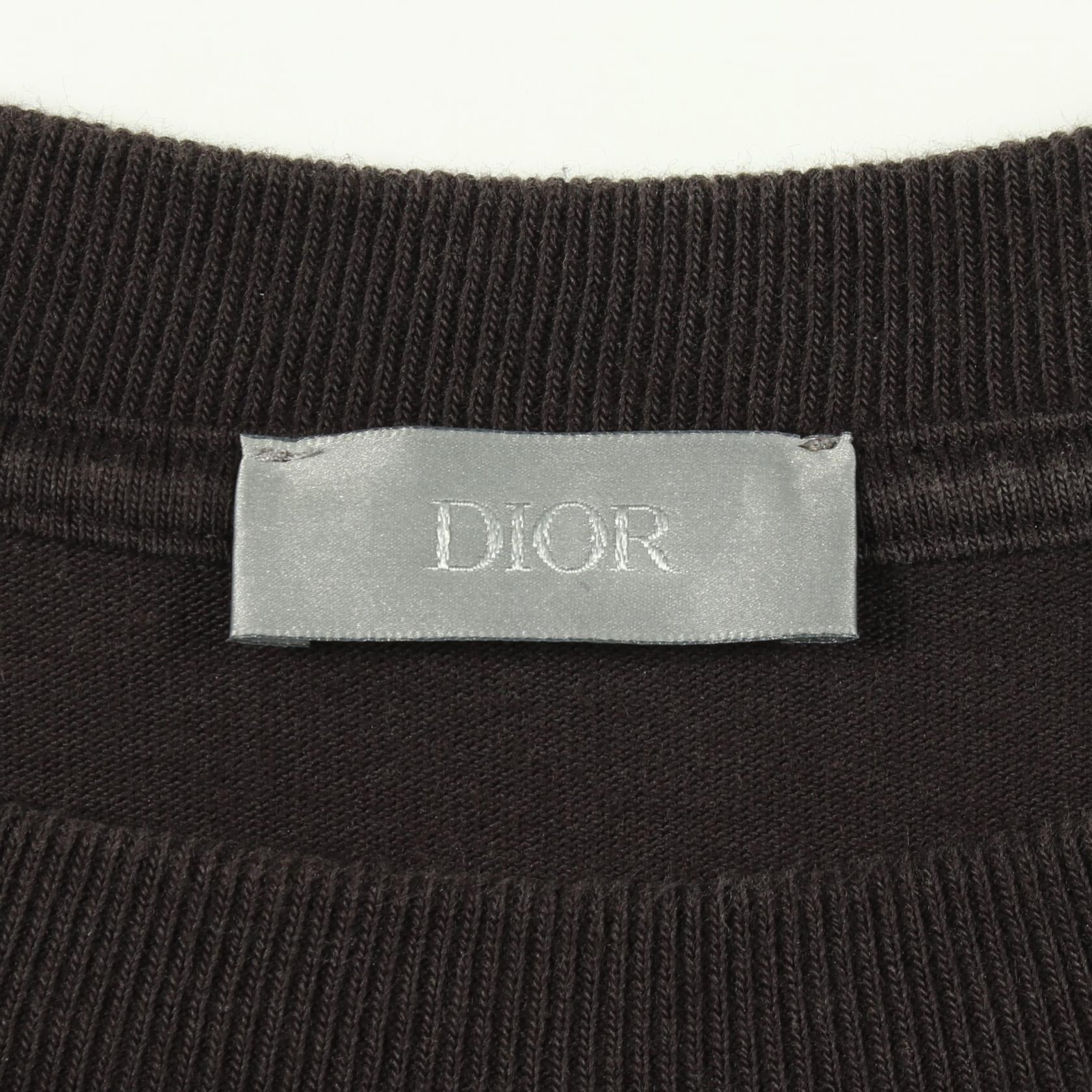 ディオール ロゴ刺繍 コットン 半袖Tシャツ