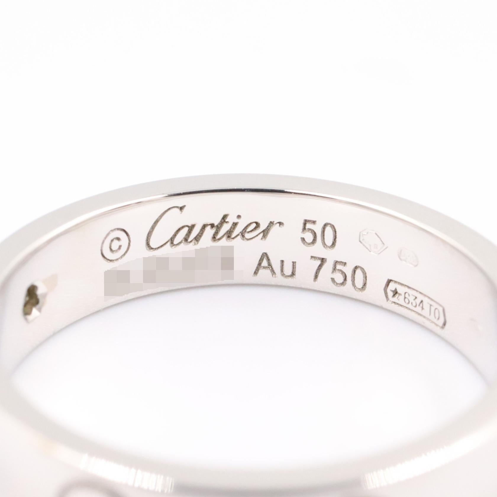 カルティエ ミニラブ Au750 ダイヤモンドリング 9.5号