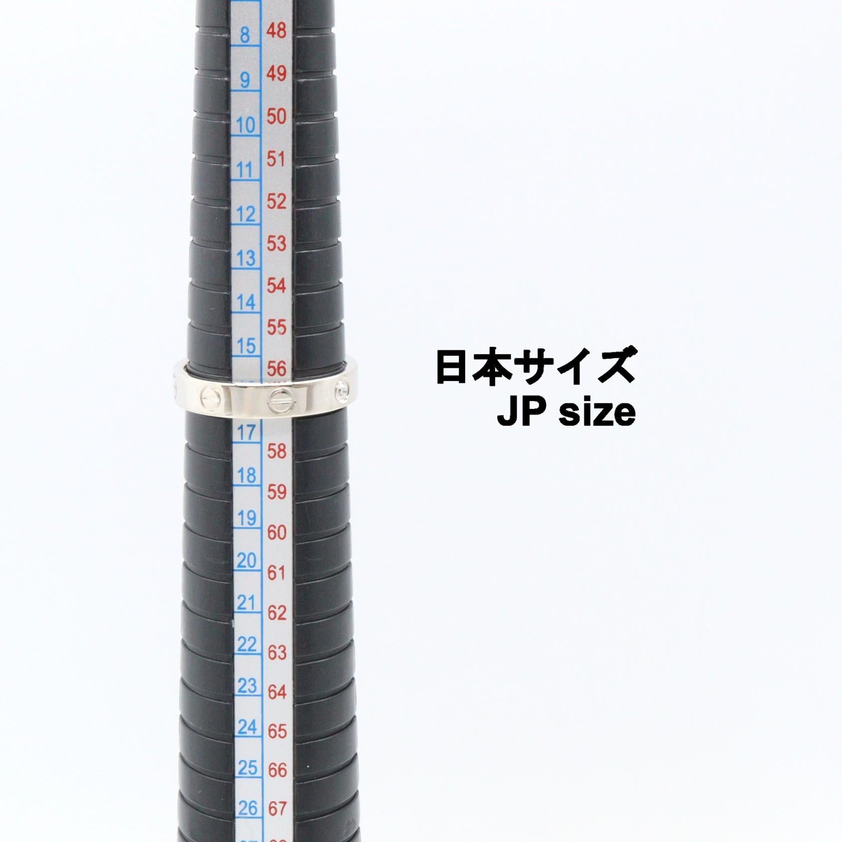 カルティエ ミニラブリング Au750 ダイヤモンドリング 17号