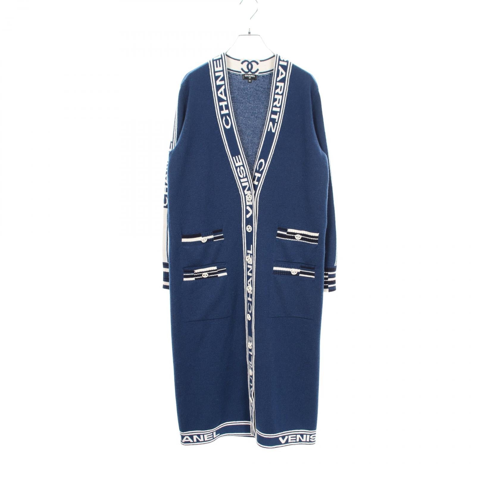 シャネル ココマーク カシミヤロングカーディガン