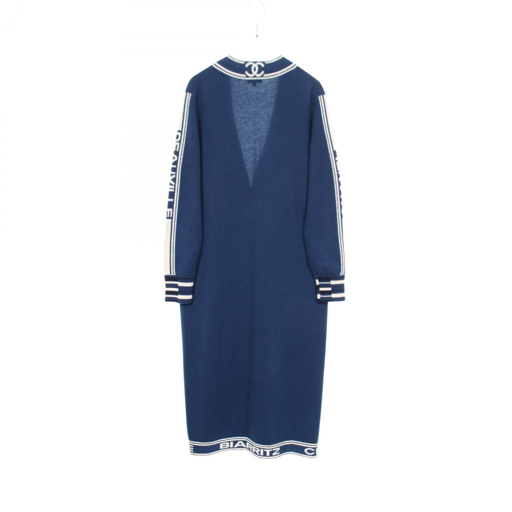 シャネル ココマーク カシミヤロングカーディガン