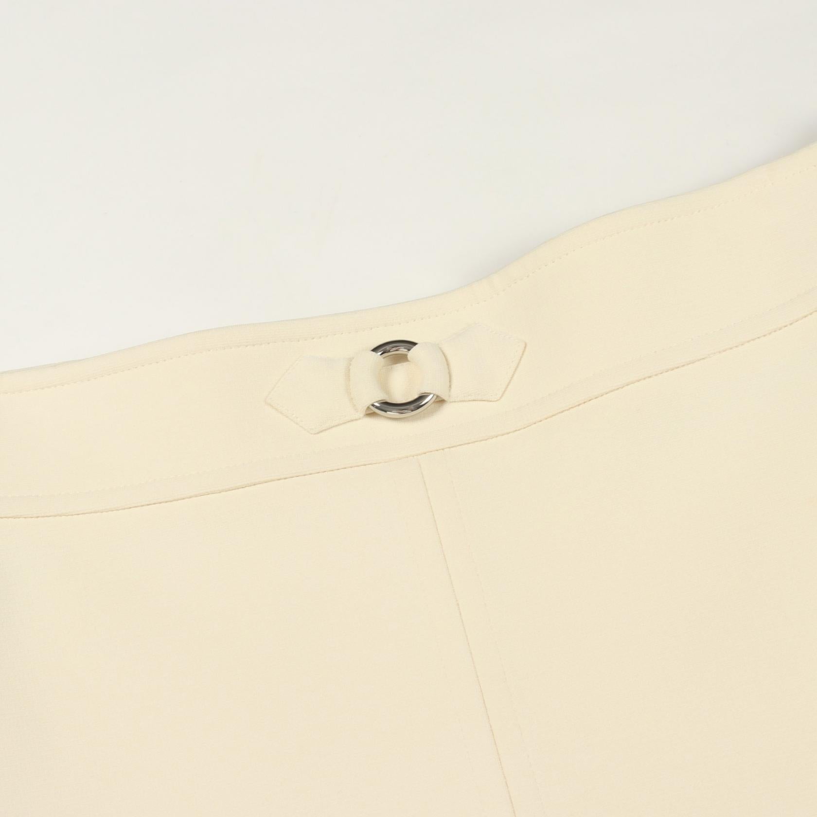 エルメス JUPE TRAPEZE レーヨンスカート