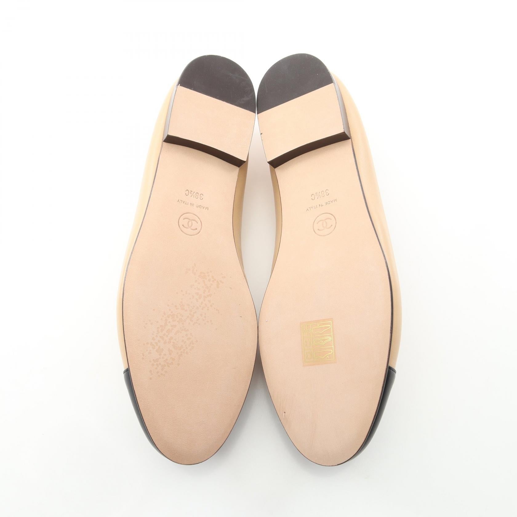 シャネル BALLERINA レザーパンプス