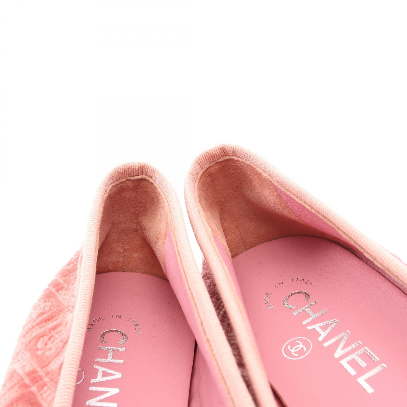 シャネル BALLERINA ファブリック パンプス