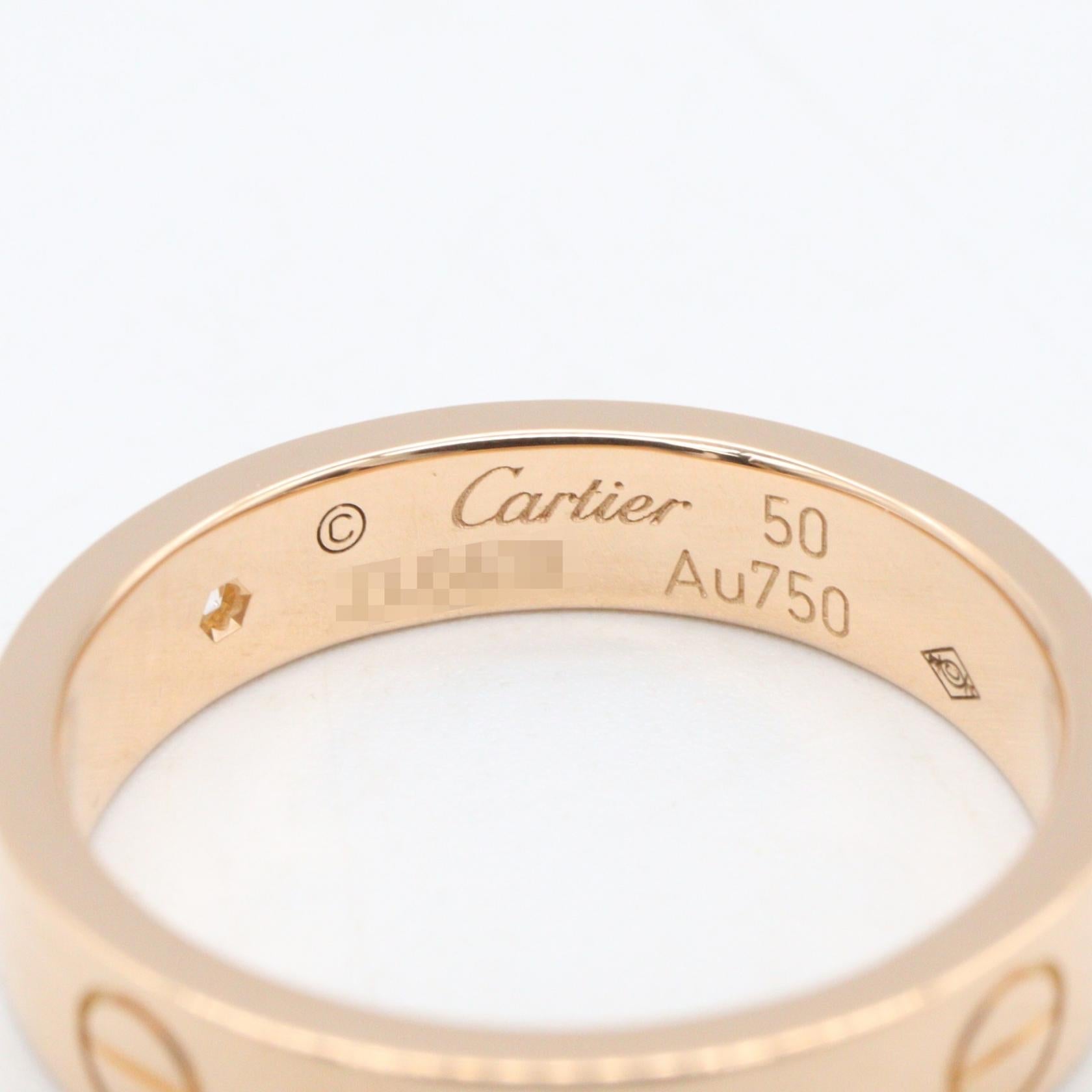 カルティエ ミニラブリング Au750 リング 9号