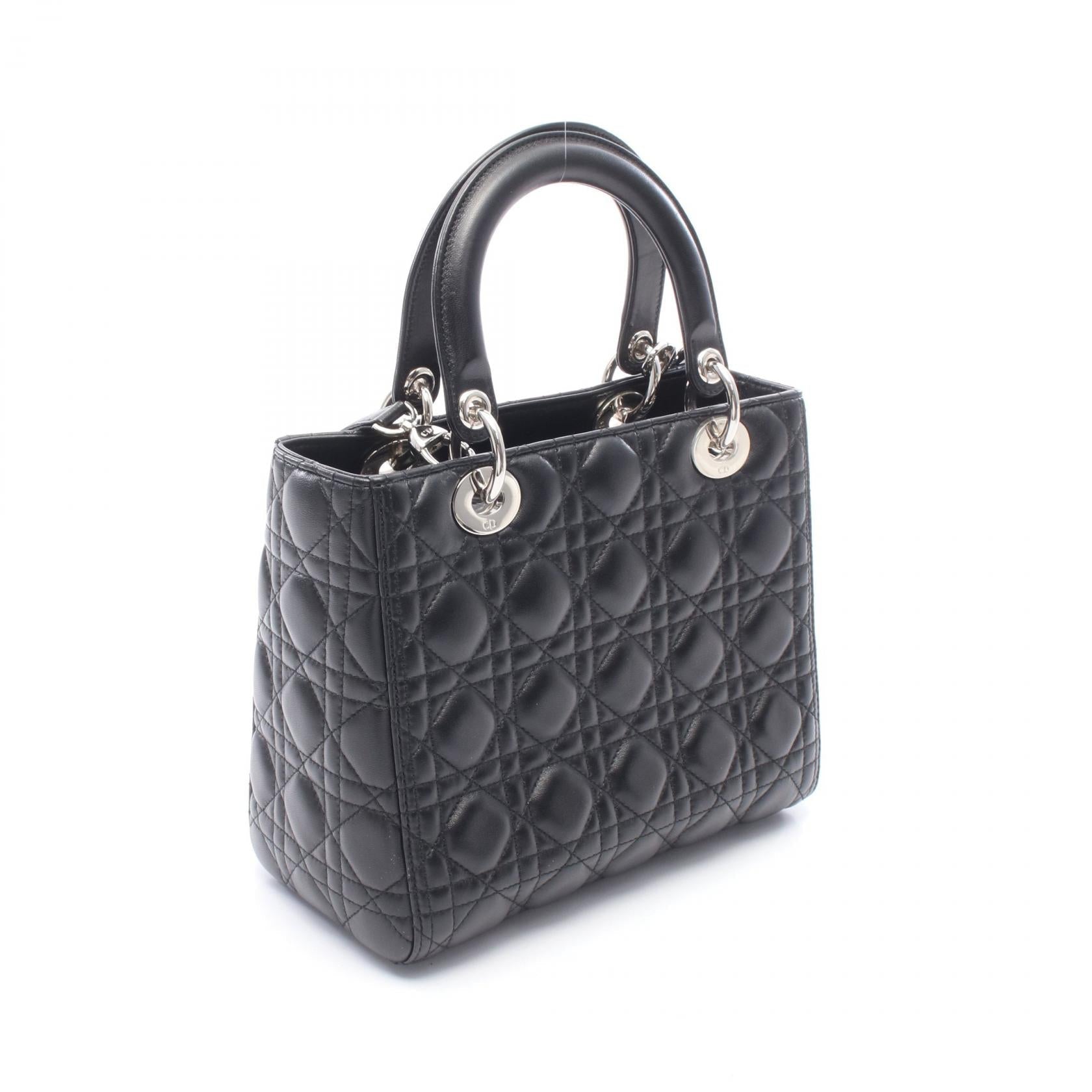 ディオール LADY DIOR レザー2wayハンドバッグ