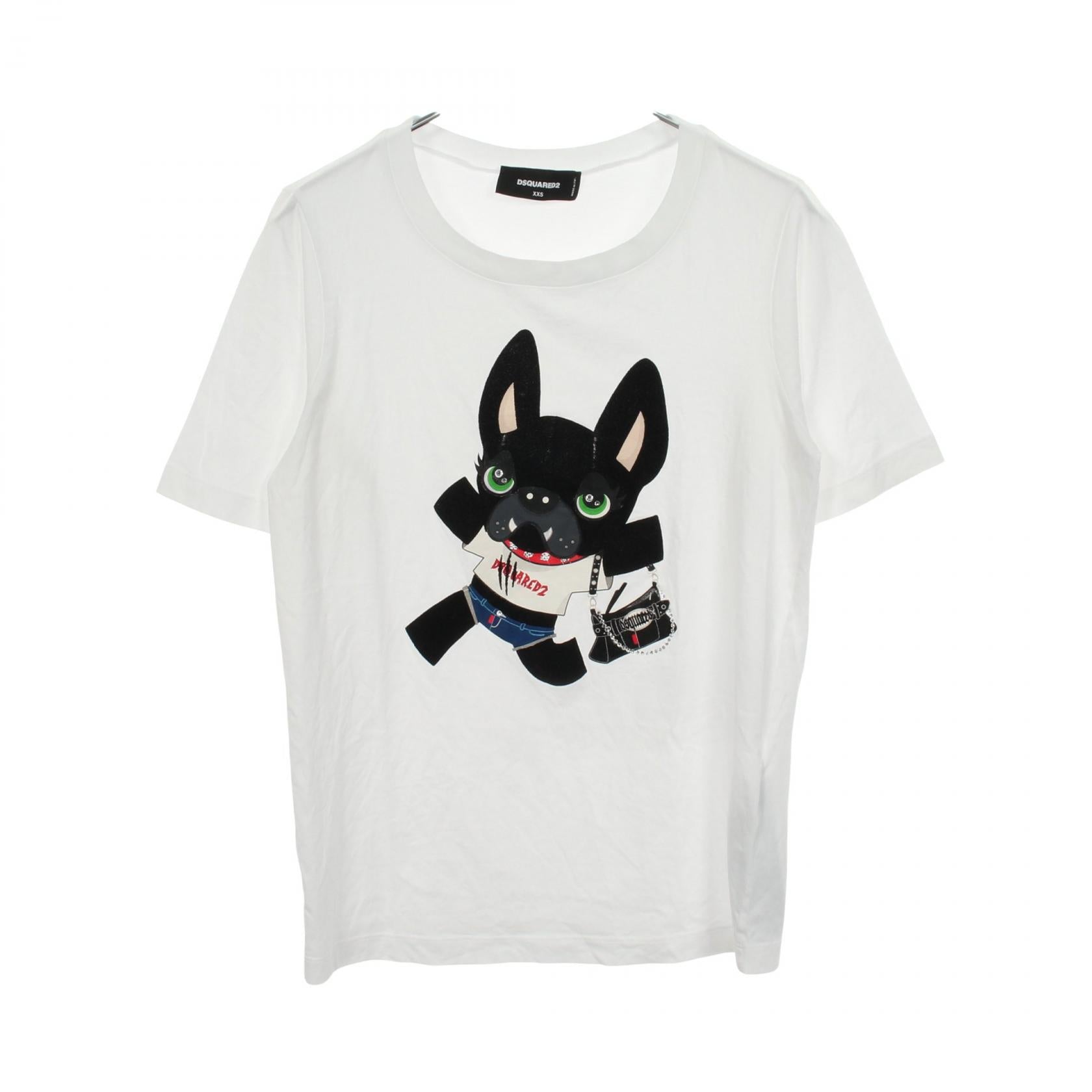ディースクエアード Dog コットン半袖Tシャツ