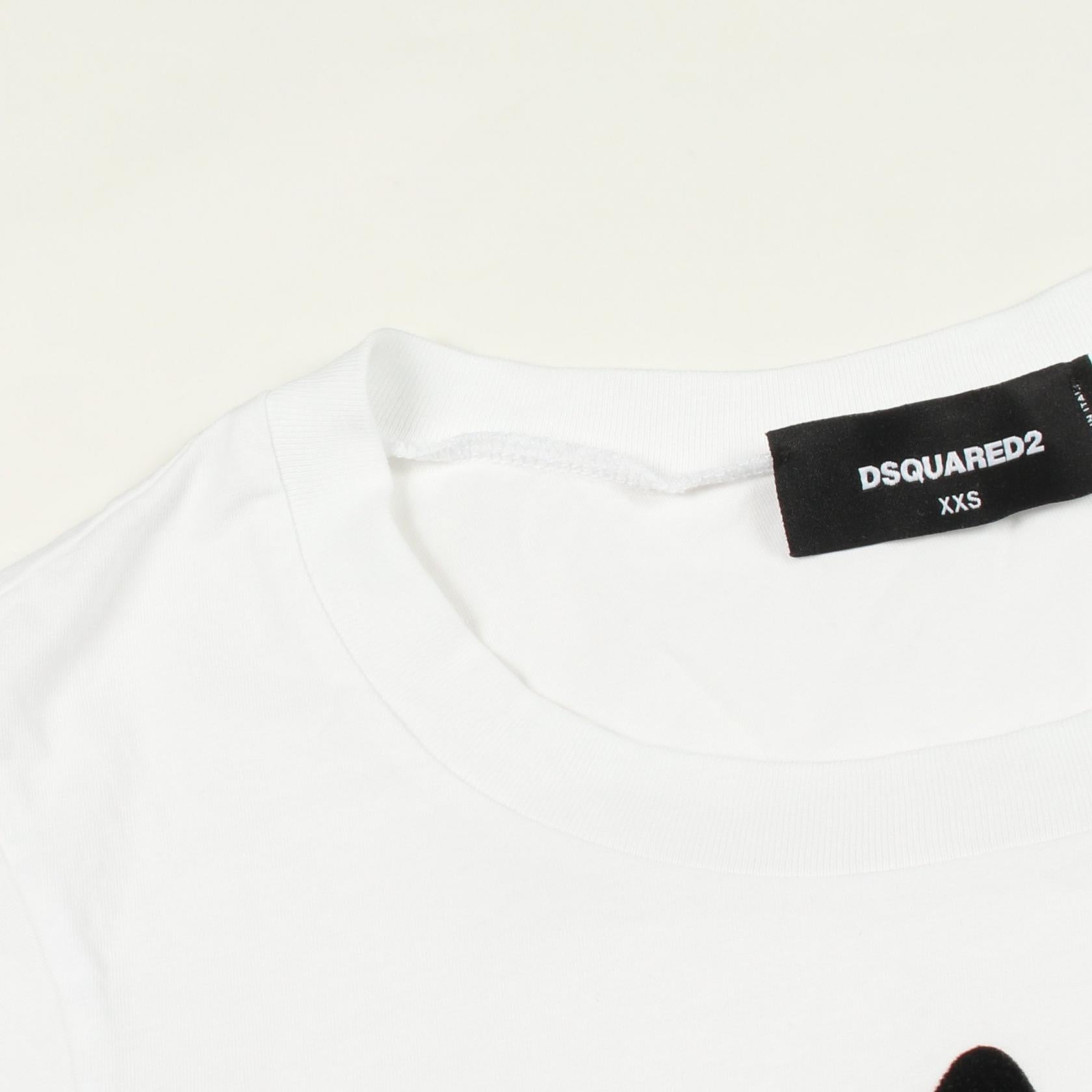 ディースクエアード Dog コットン半袖Tシャツ