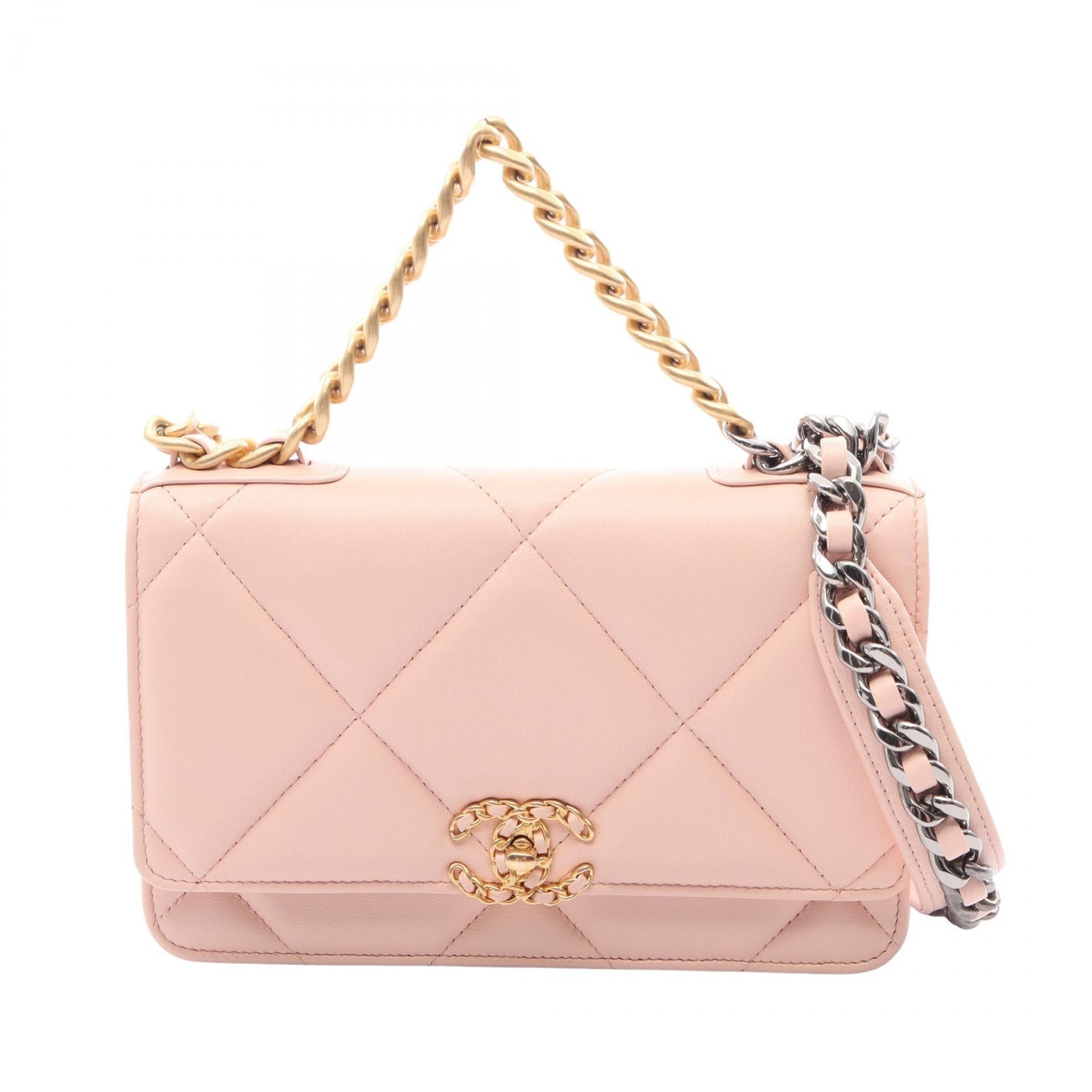 シャネル CHANEL19 ラムスキン 2wayショルダーバッグ