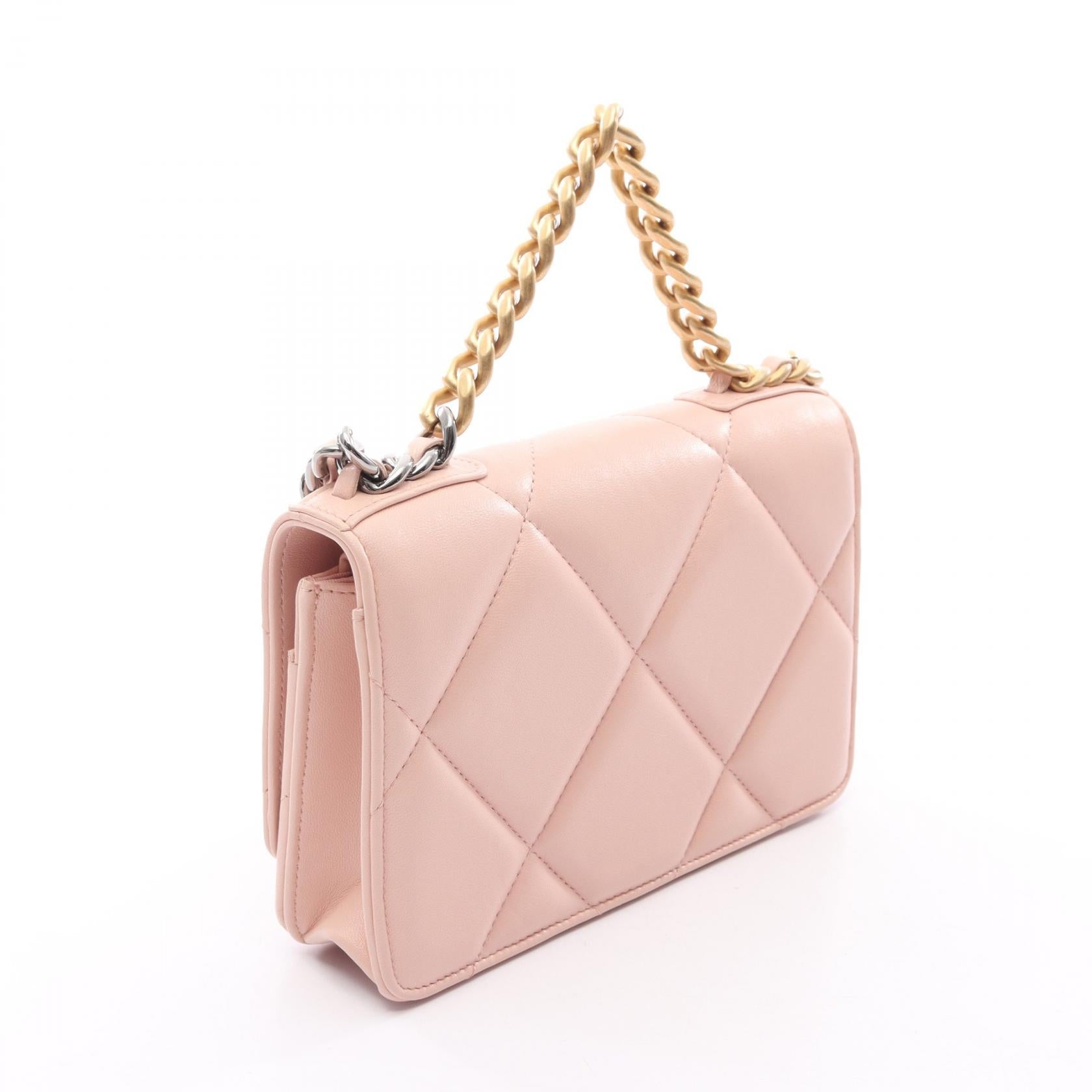 シャネル CHANEL19 ラムスキン 2wayショルダーバッグ