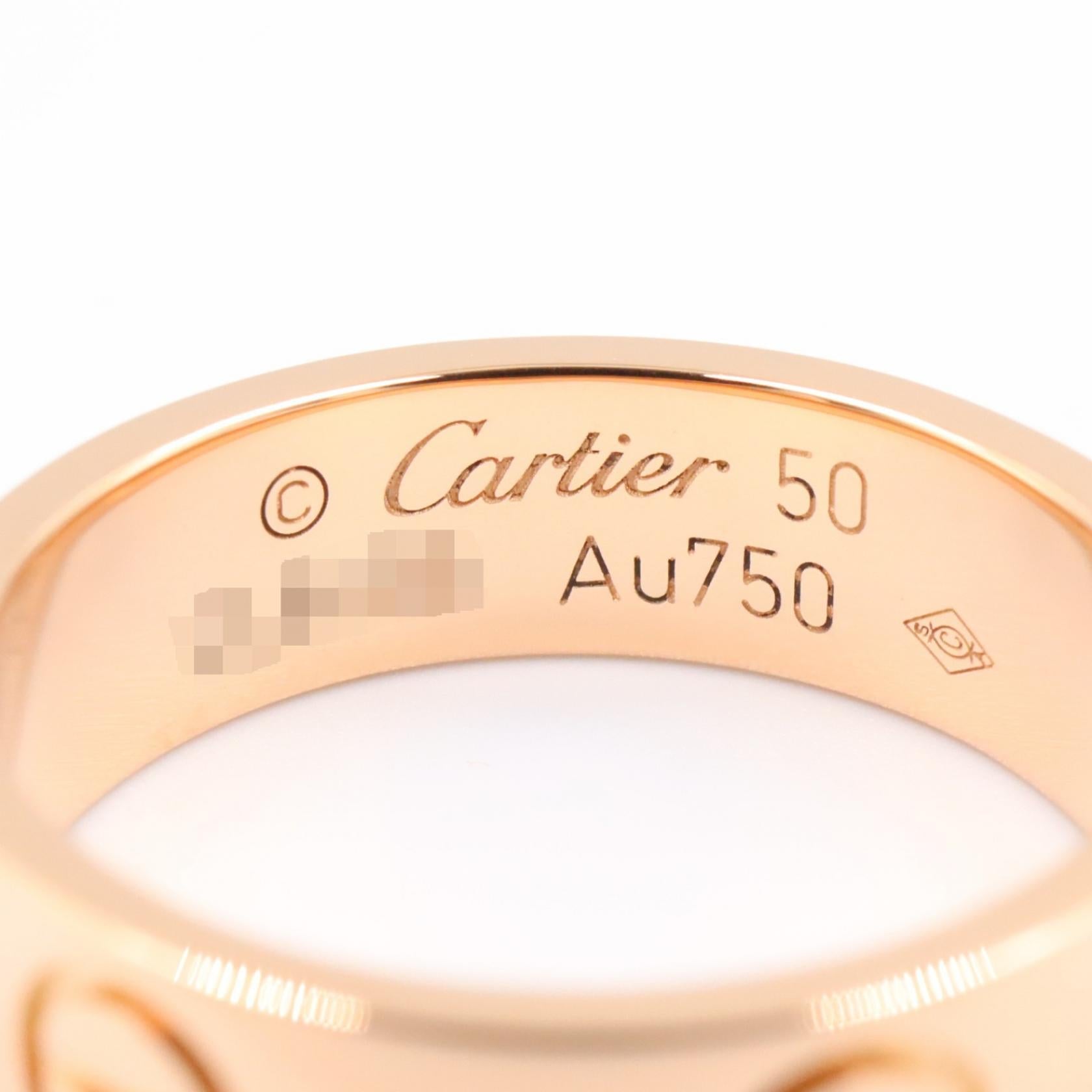 カルティエ ラブ Au750ピンクゴールド リング 50号