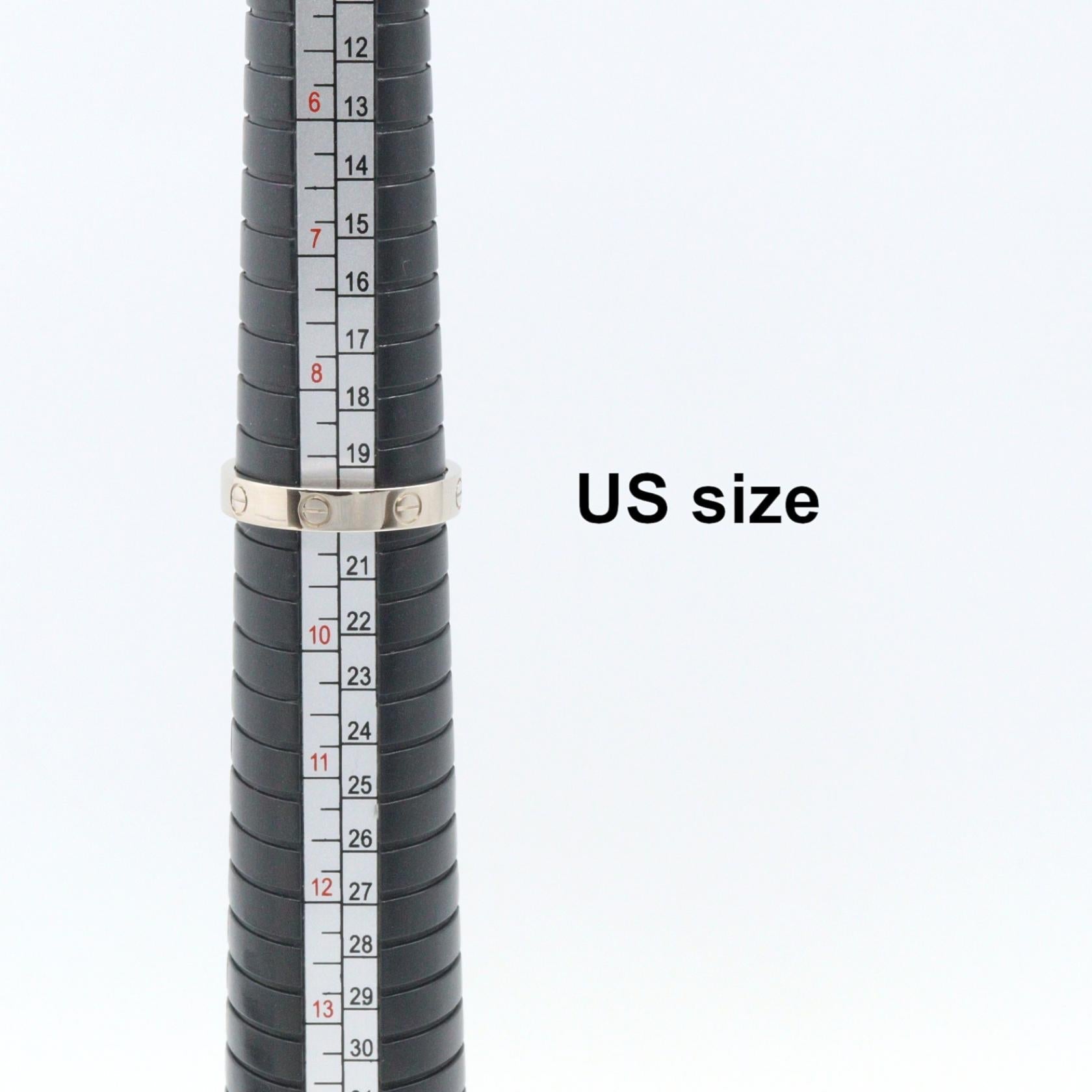 カルティエ ミニラブ Au750ホワイトゴールド リング 18.5号