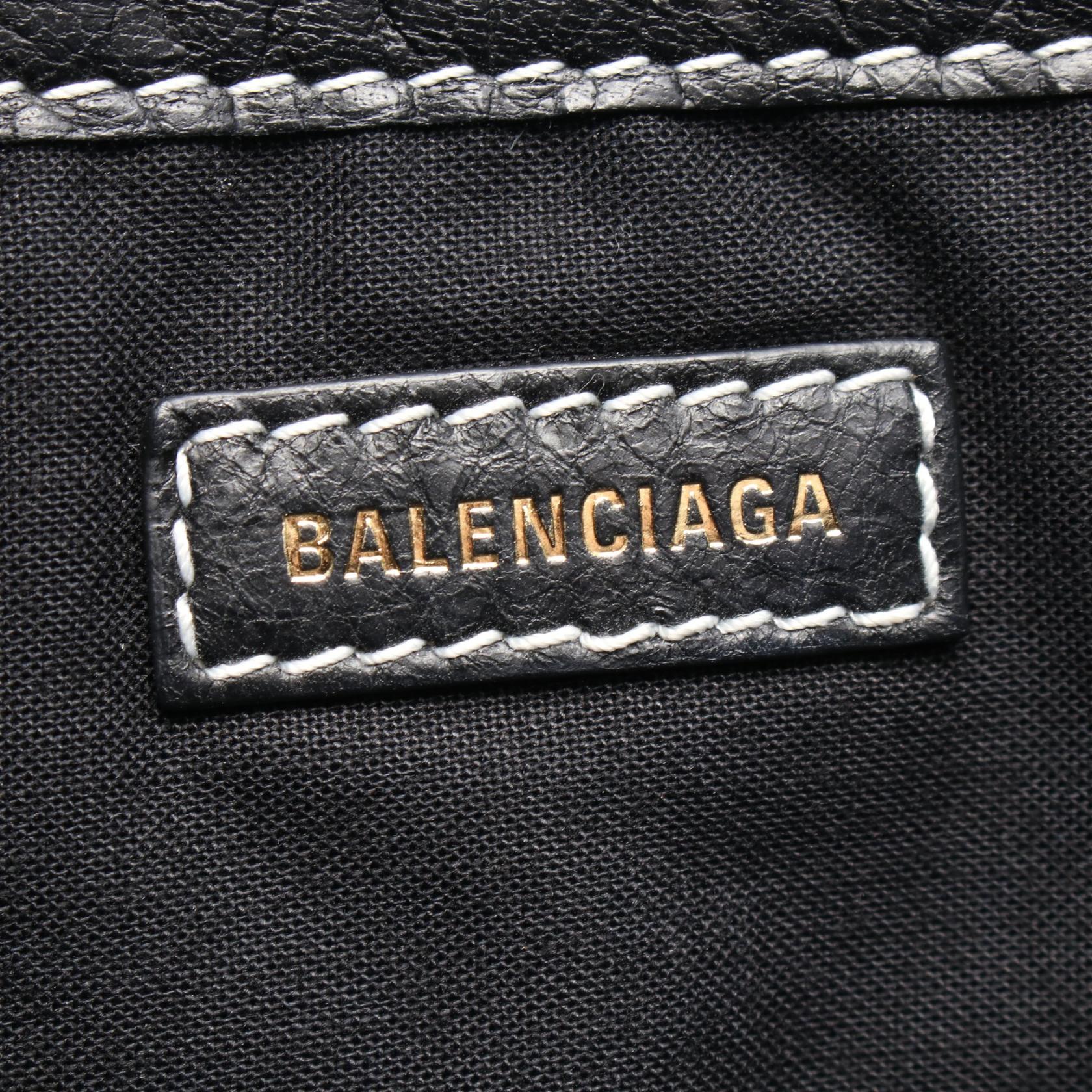 バレンシアガ BAZAR レザークラッチバッグ