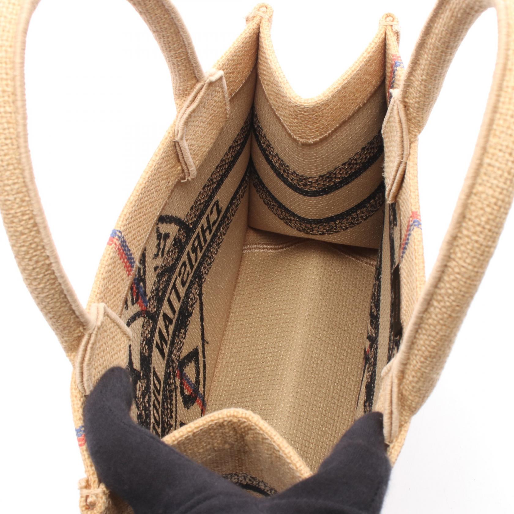 ディオール BOOK TOTE ディオールユニオン ジュート トートバッグ