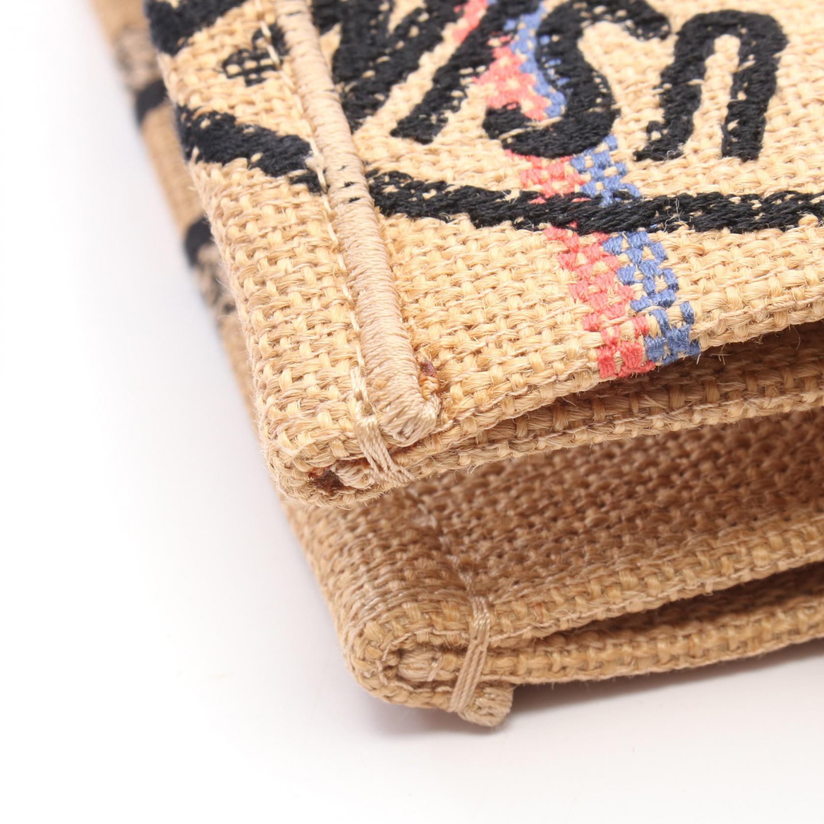 ディオール BOOK TOTE ディオールユニオン ジュート トートバッグ