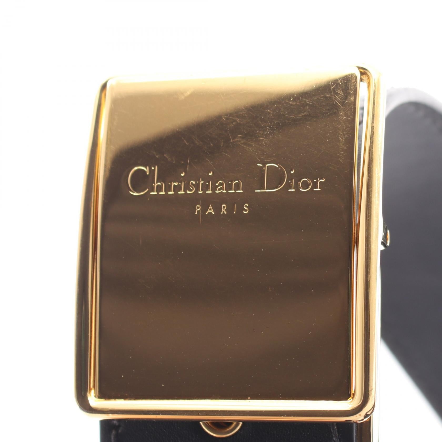 ディオール 30 MONTAIGNE ボックス オブリーク キャンバス レザー ショルダーバッグ