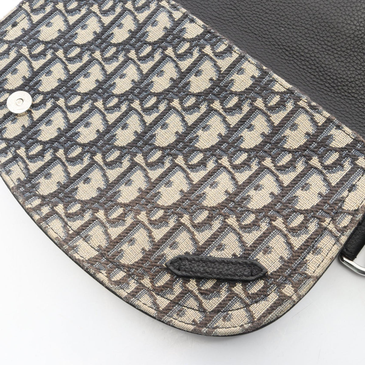 ディオール SADDLE オブリーク キャンバス レザー ウエストバッグ
