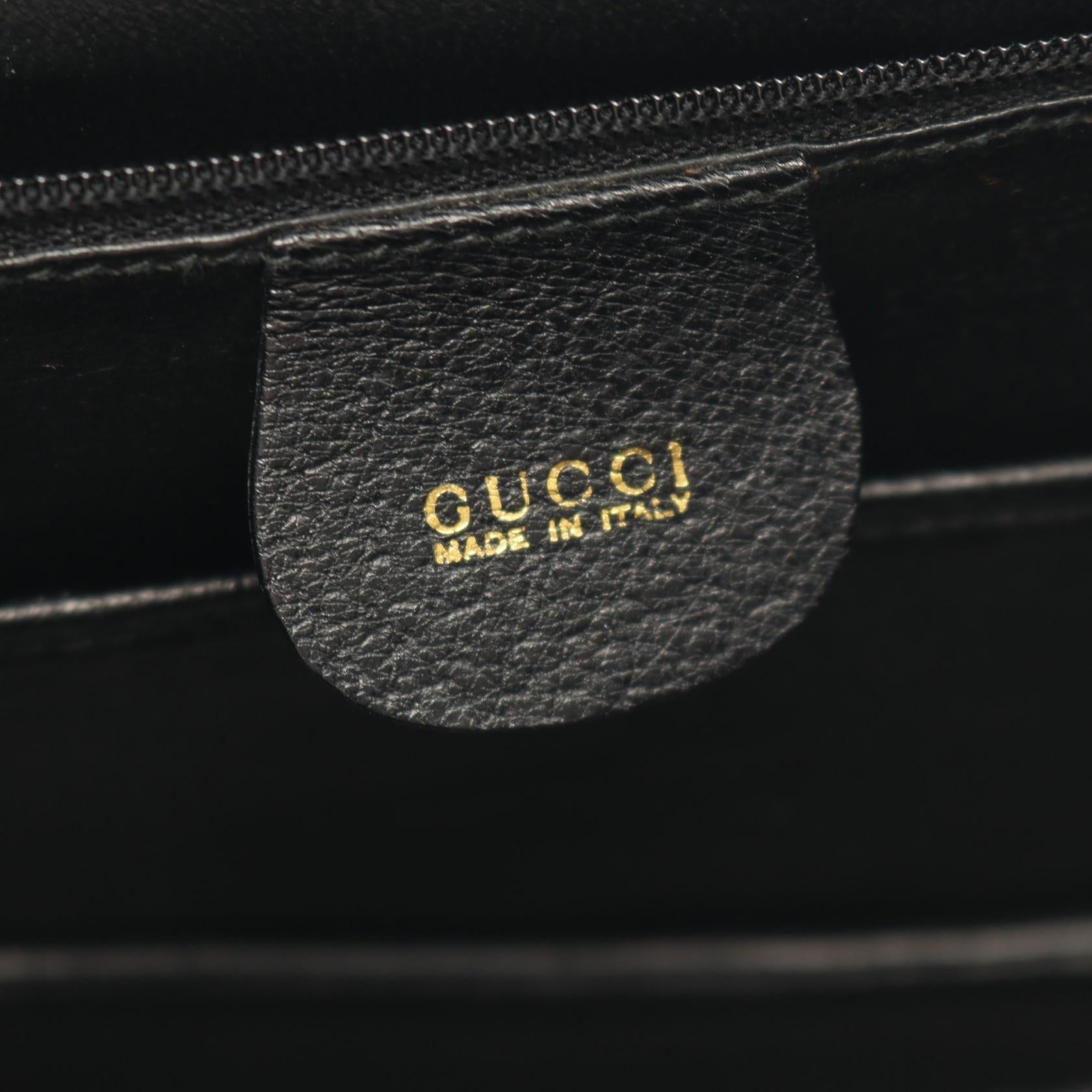 グッチ バンブー 2WAY レザーハンドバッグ