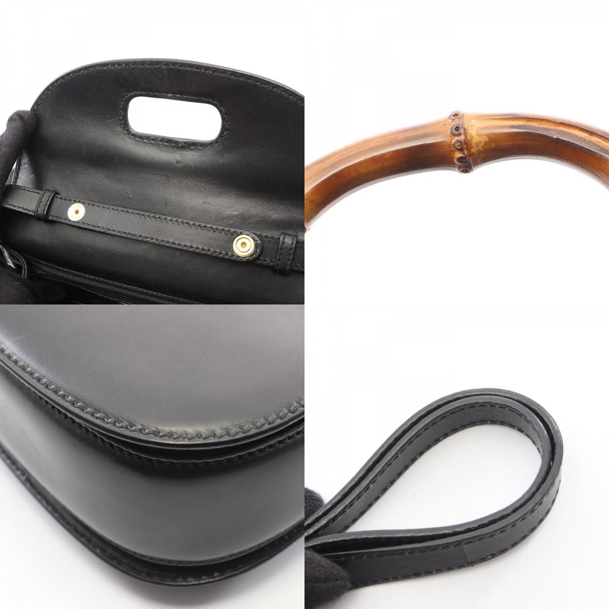 グッチ バンブー 2way レザーハンドバッグ