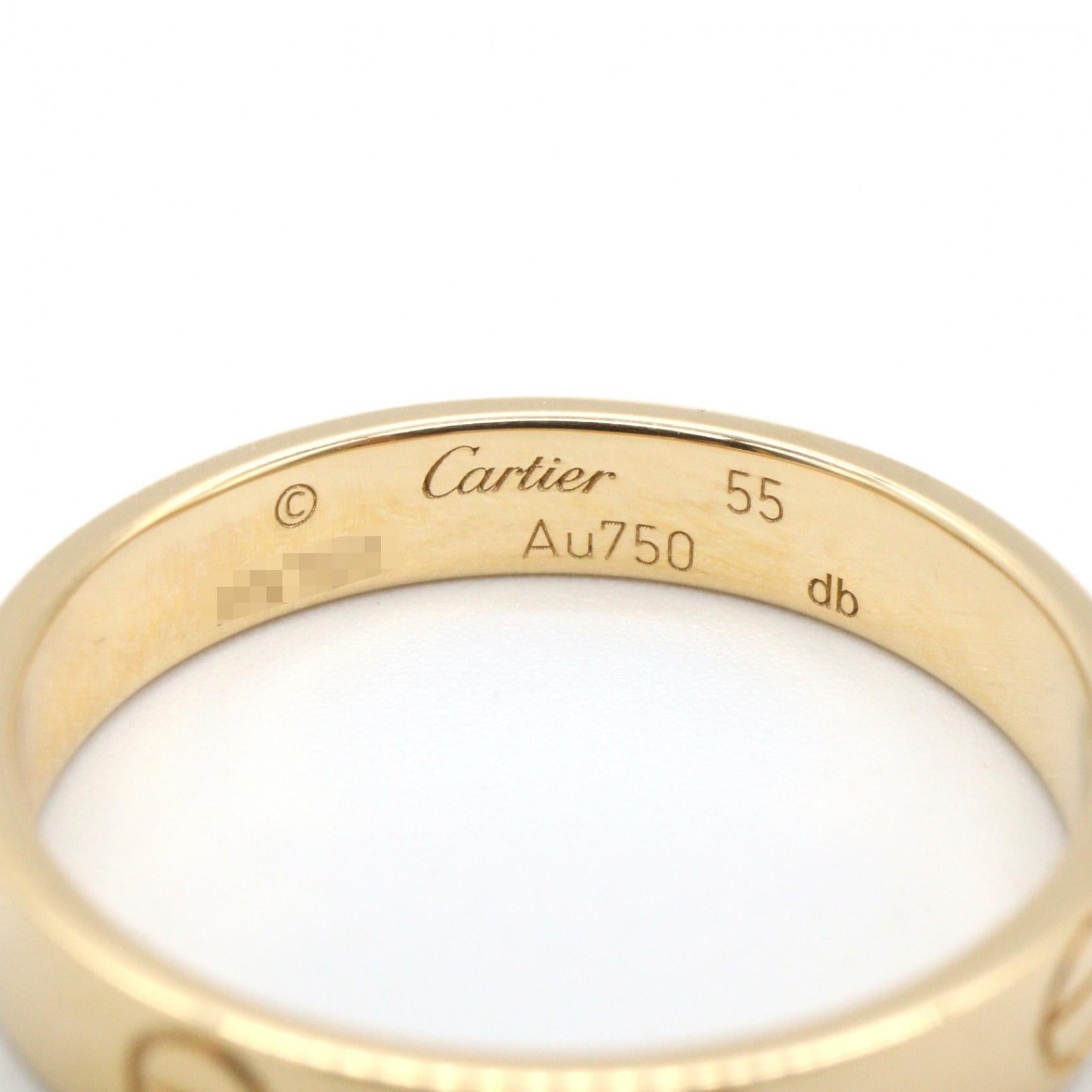 カルティエ ミニラブリング Au750 リング 14号