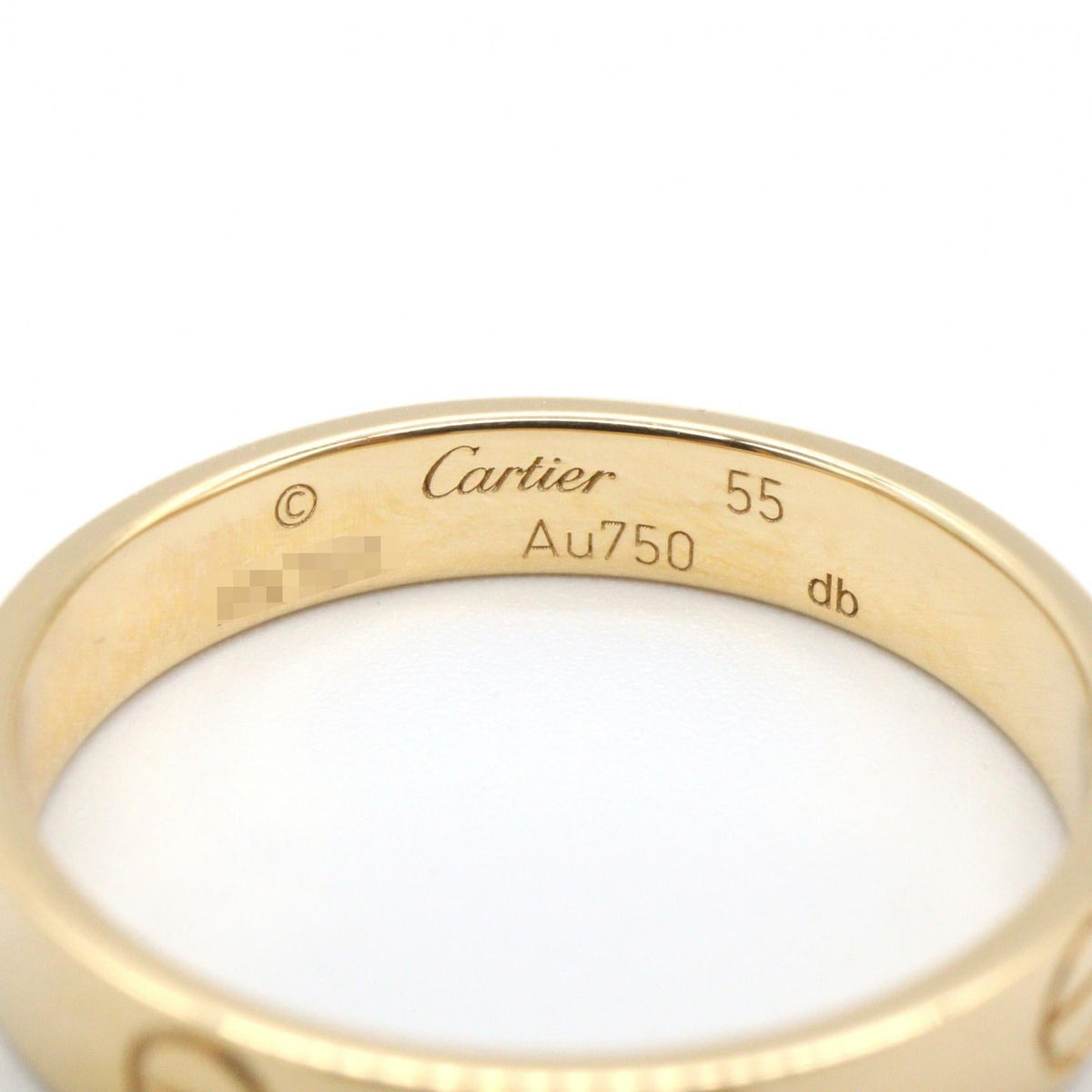 カルティエ ミニラブリング Au750 リング 14号