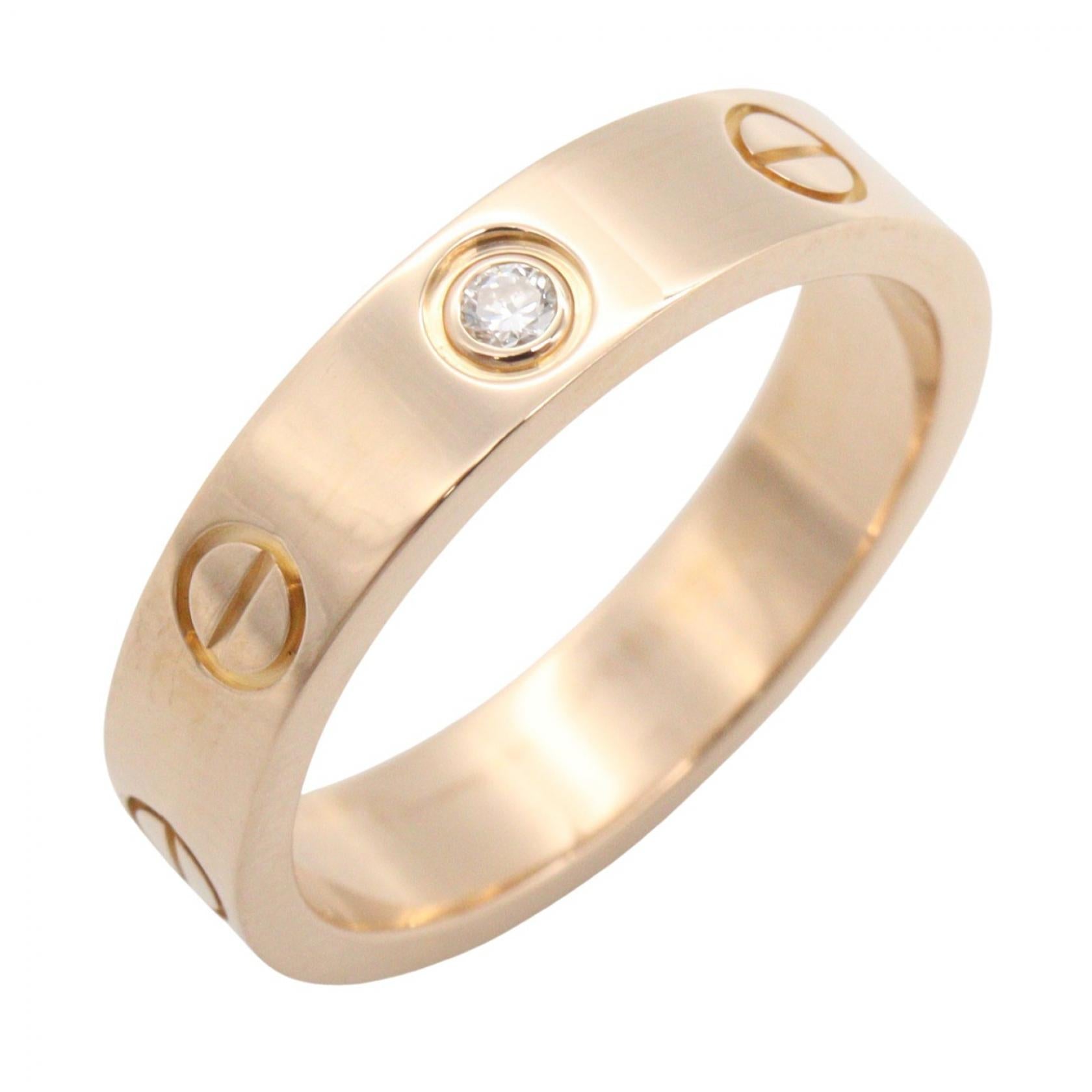 カルティエ ミニラブリング K18PG ダイヤモンド リング